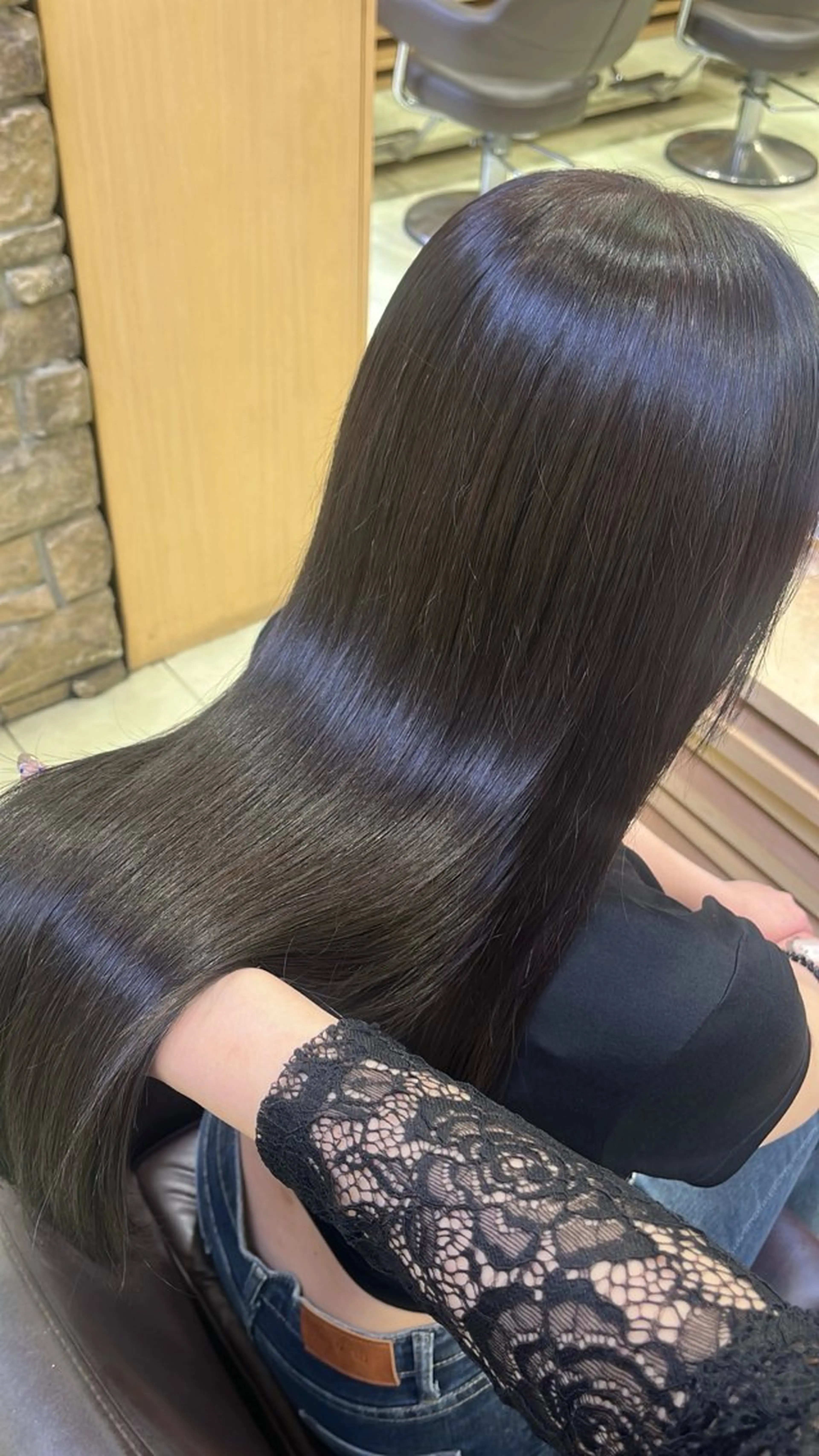 ロング カラー ヘアカラー 縮毛矯正 トリートメント waka❤️✨ レイヤーボブ/ネイルのヘアスタイル