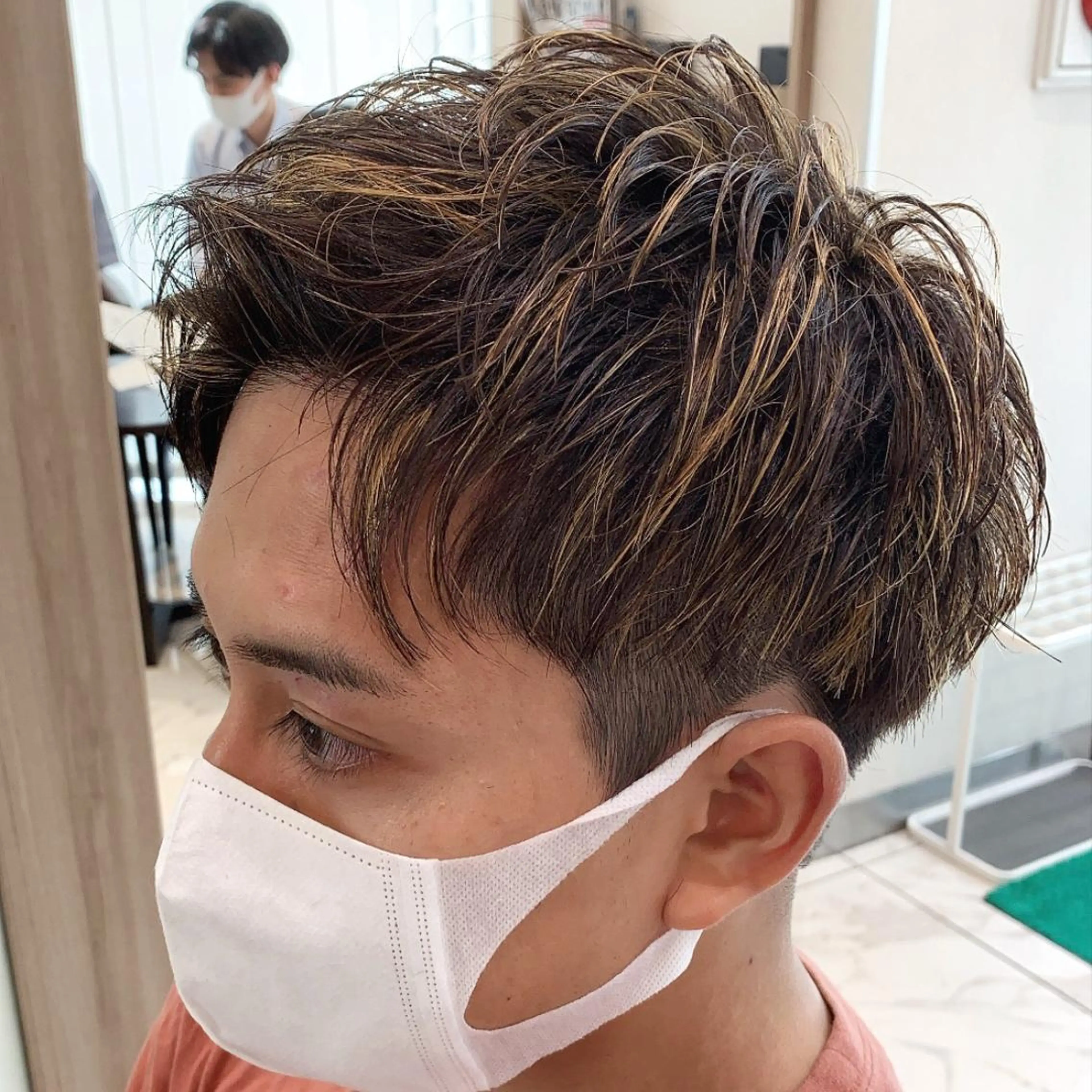 ショート カラー メンズ 【メンズ縮毛矯正】 田中秀斗のヘアスタイル