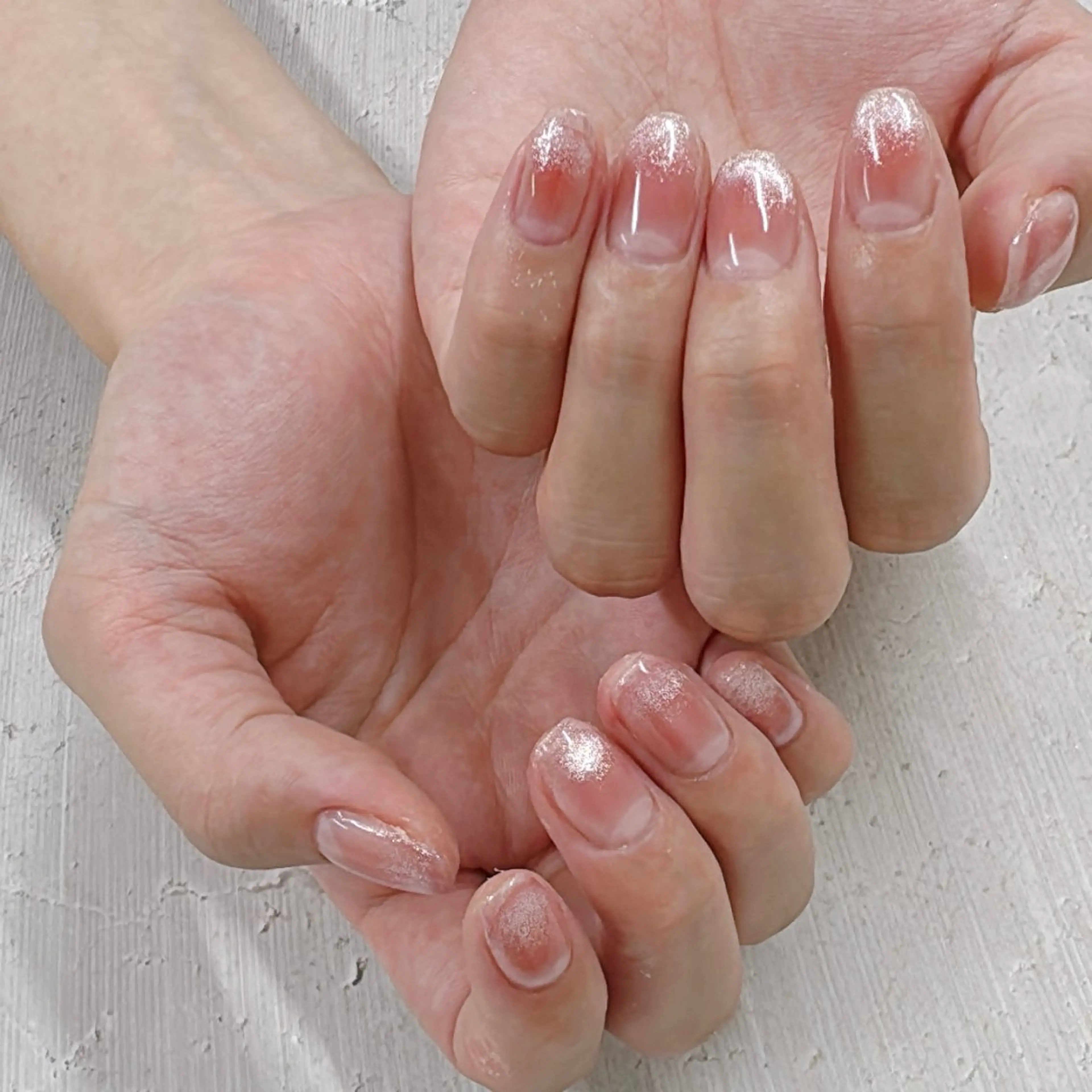 ネイル チークネイル グラデーション マグネットネイル ハンドネイル Monica nails/福島のネイルデザイン