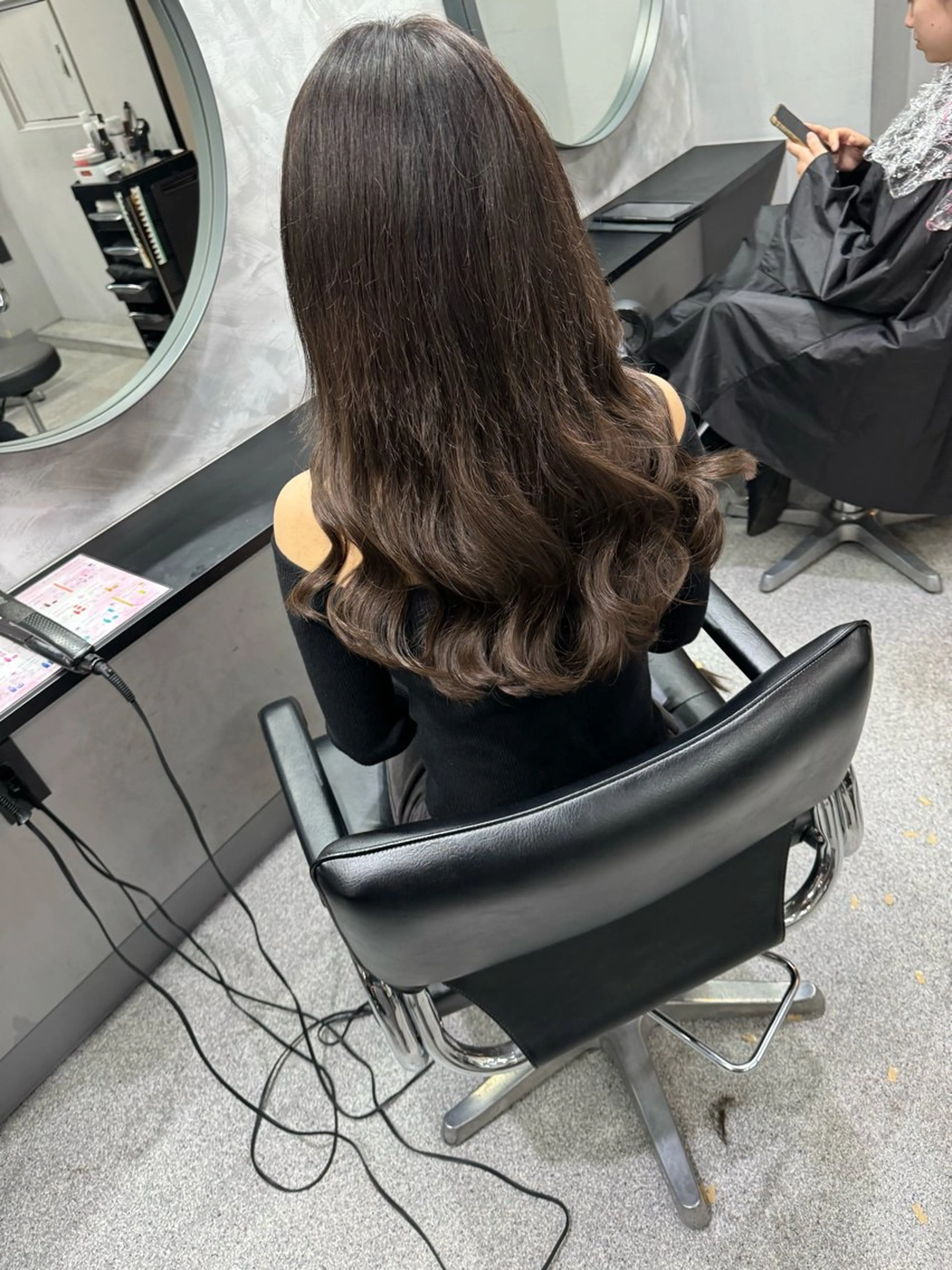 セミロング エクステ 濱川響太レディース カットモデルのヘアスタイル