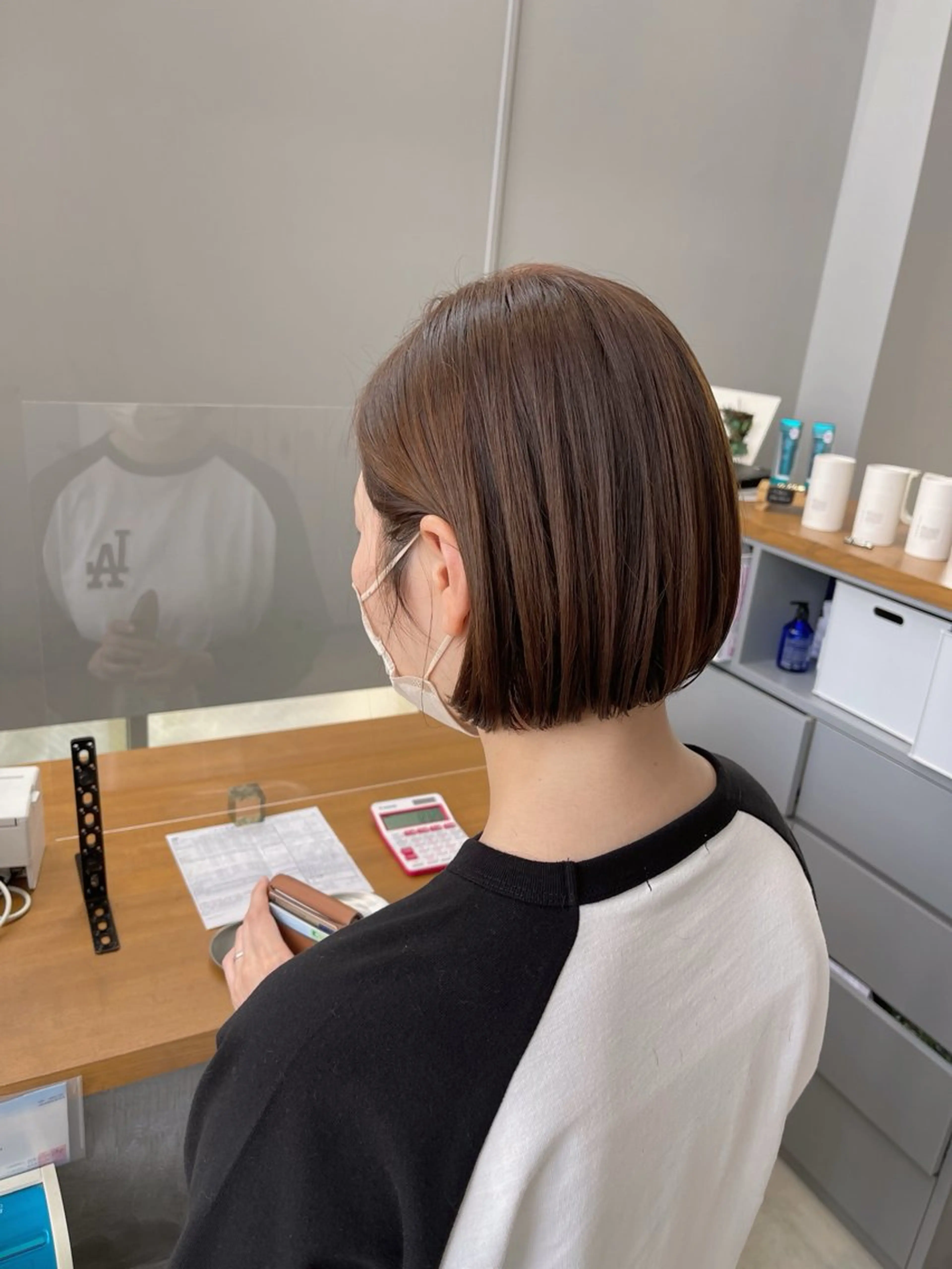 ショート ボブ カット ヘアカラー トリートメント 石原圭悟 /ショート/艶カラーのヘアスタイル