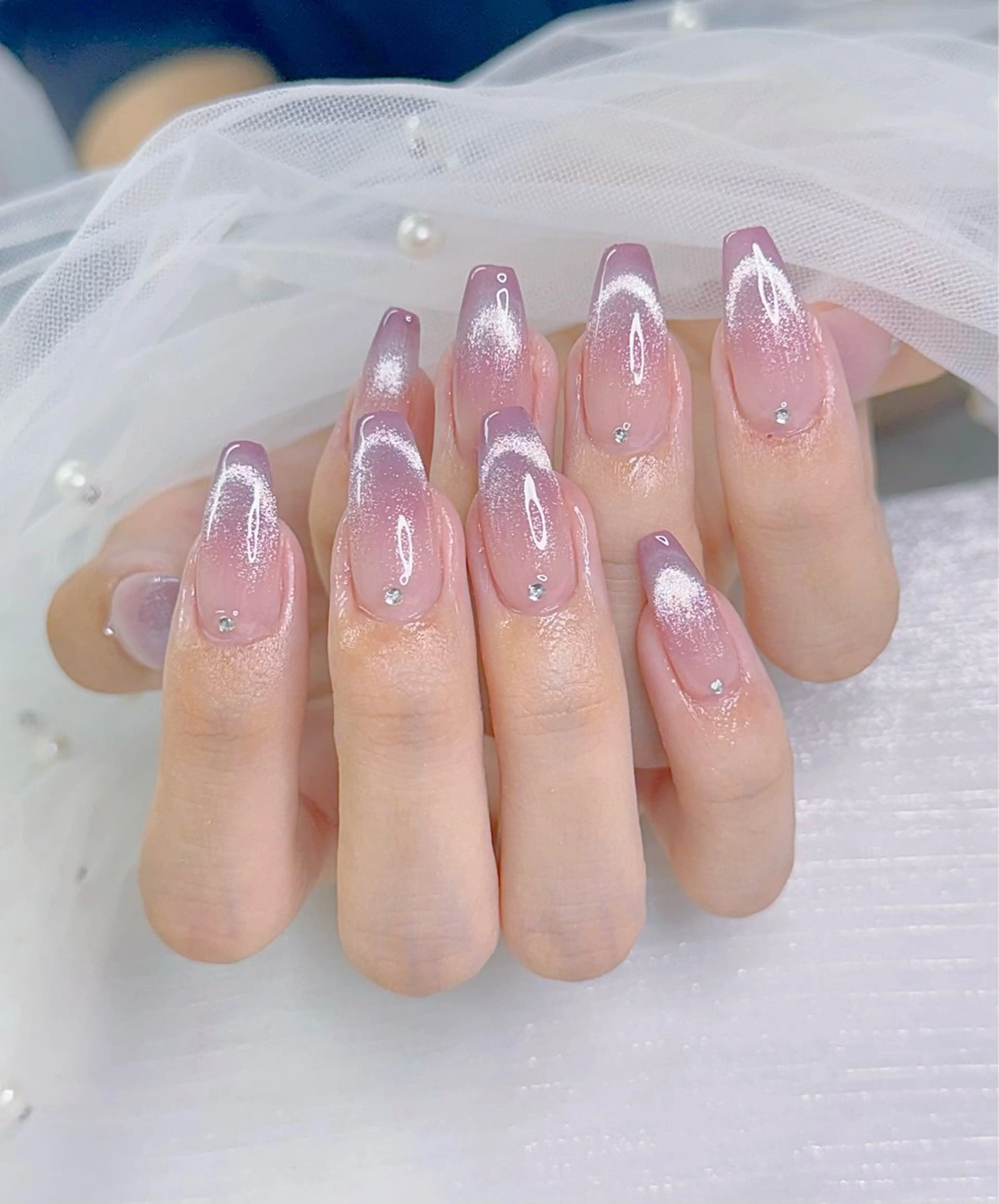 ネイル ストーンネイル ハンドネイル chip nailのネイルデザイン