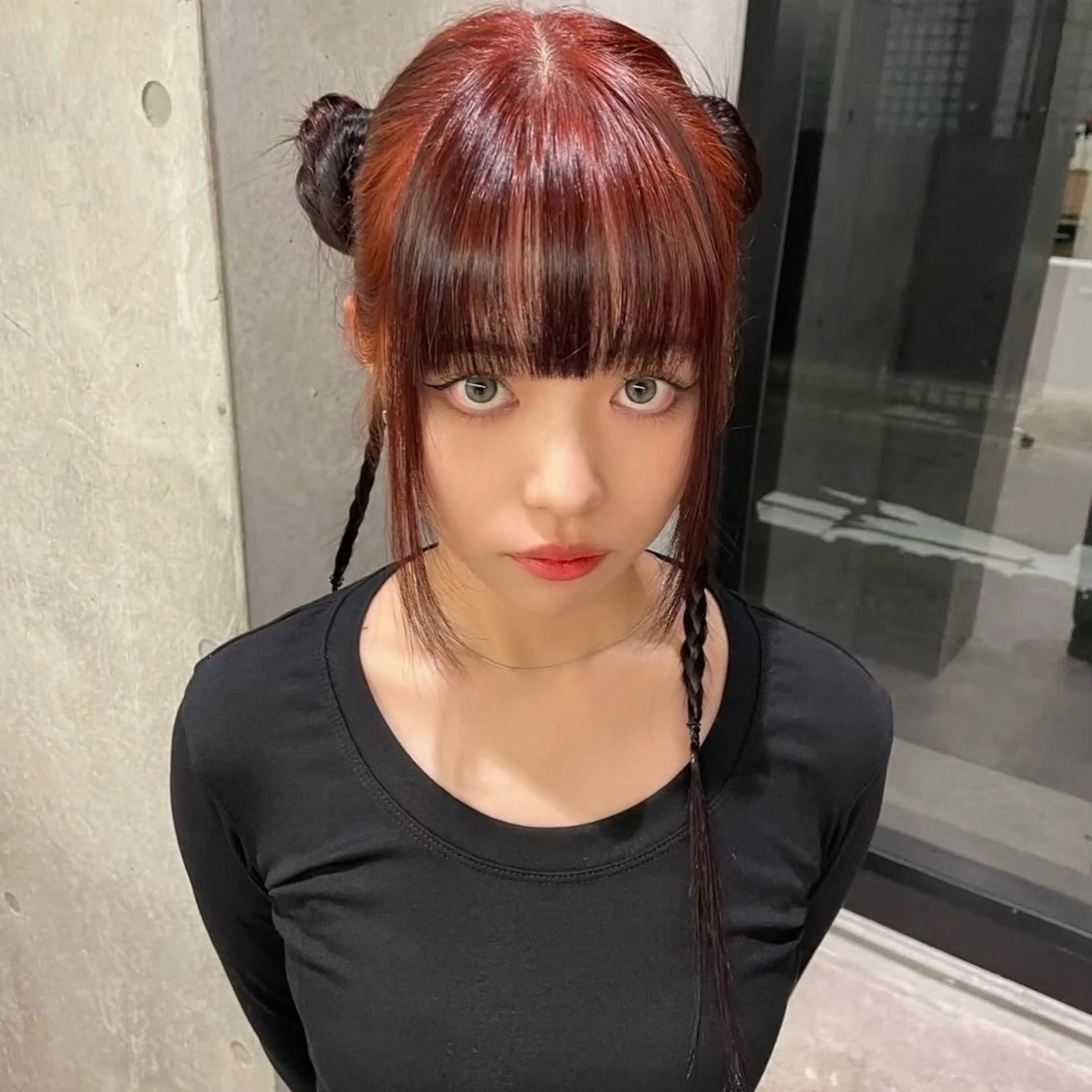 ロング カラー ヘアアレンジ ブリーチ デザインカラー カット ヘアカラー トリートメント Mizobe misakiのヘアスタイル