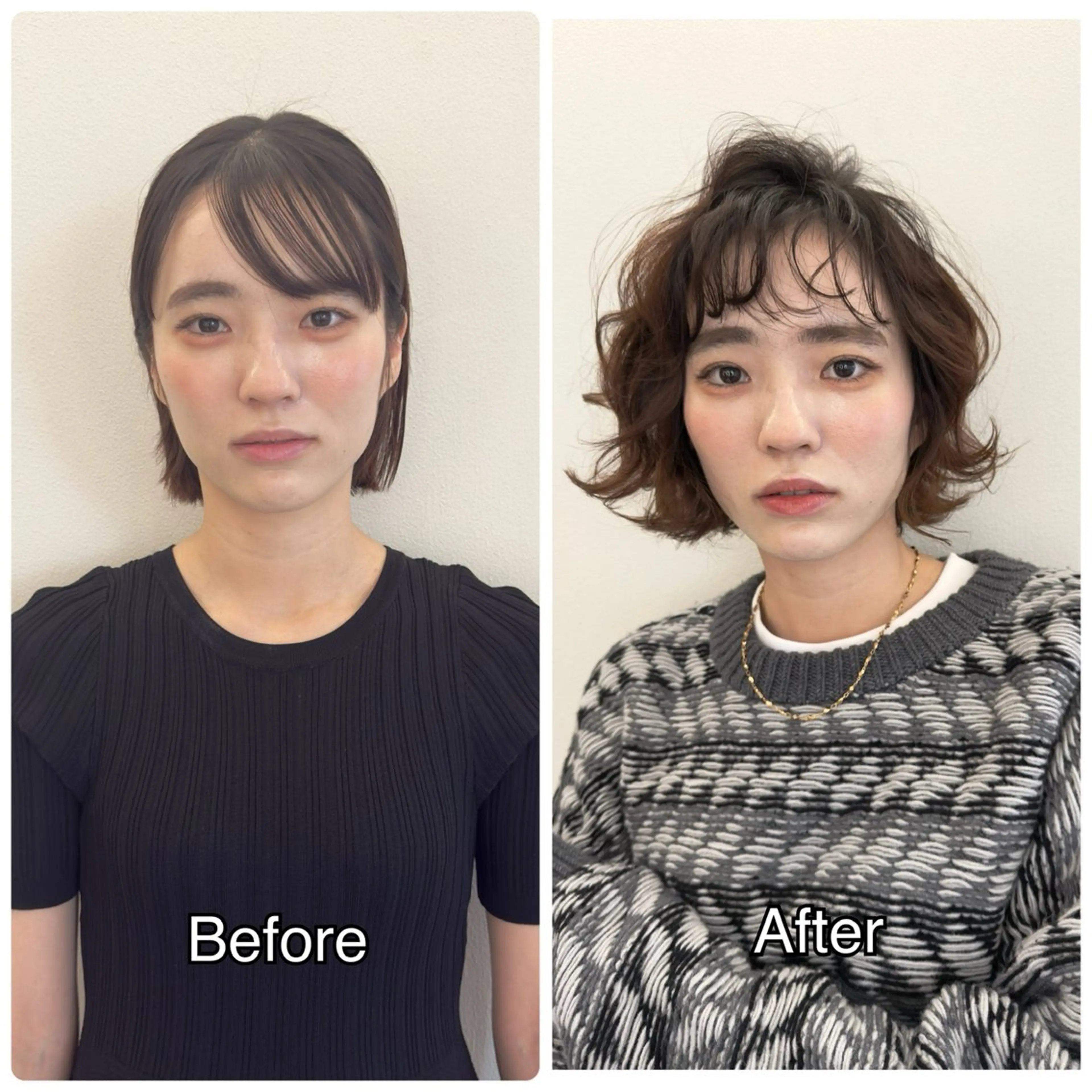 ミディアム 切りっぱなしボブ ボブ 似合うが分かる💕 骨格診断/宮澤瑞穂のヘアスタイル