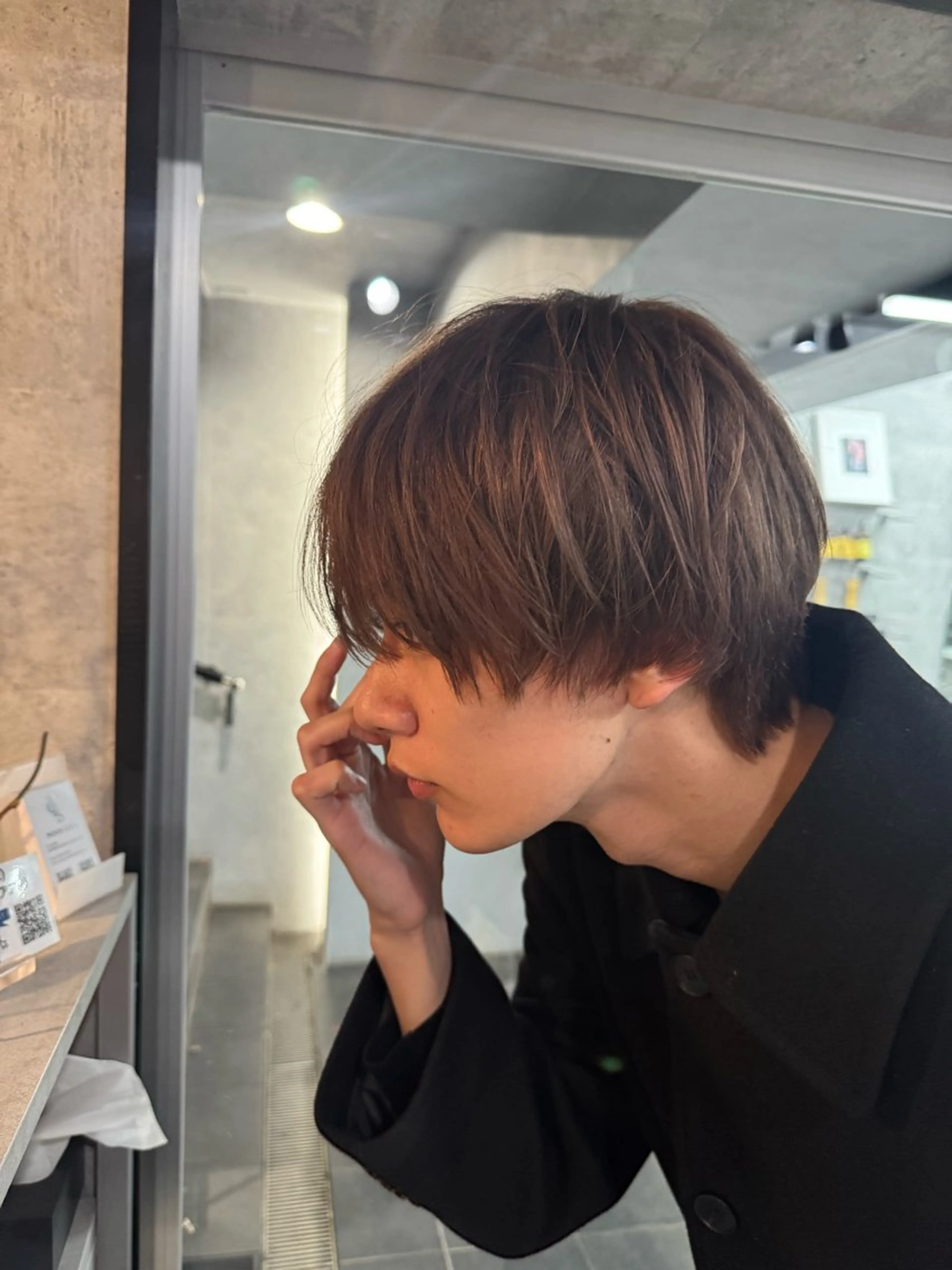 ショート カラー カット ヘアカラー トリートメント NOOS omotesando所属・あなたのお悩み改善" You"💚❤️💛のヘアスタイル