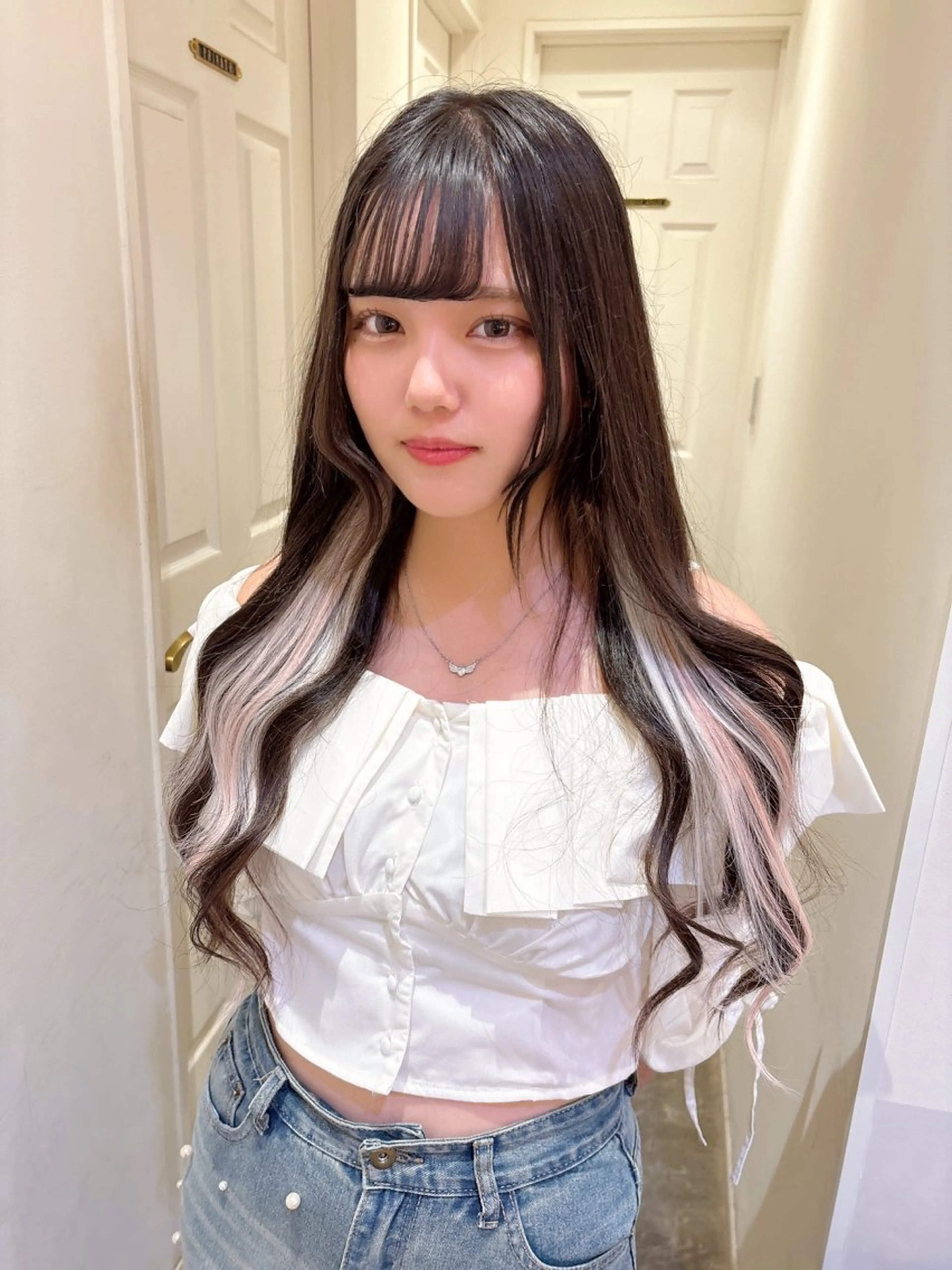 ロング シールエクステ エクステ ヘアカラー エクステ エクステ/ハイトーン 🐏☁️miminaのヘアスタイル