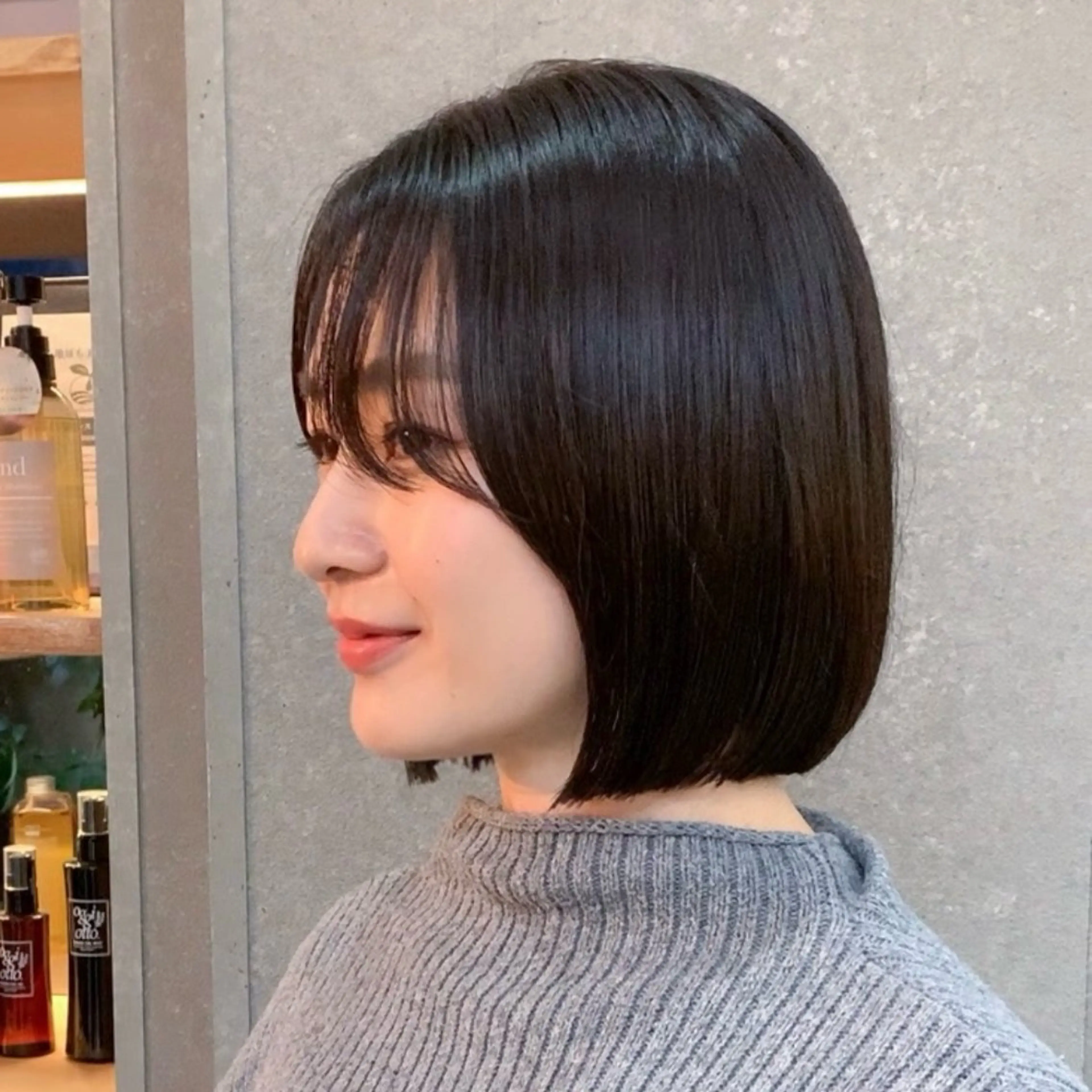 ショート 切りっぱなしボブ 前下がりボブ ショートボブ ボブ 顔周りカット 伊 杏のヘアスタイル