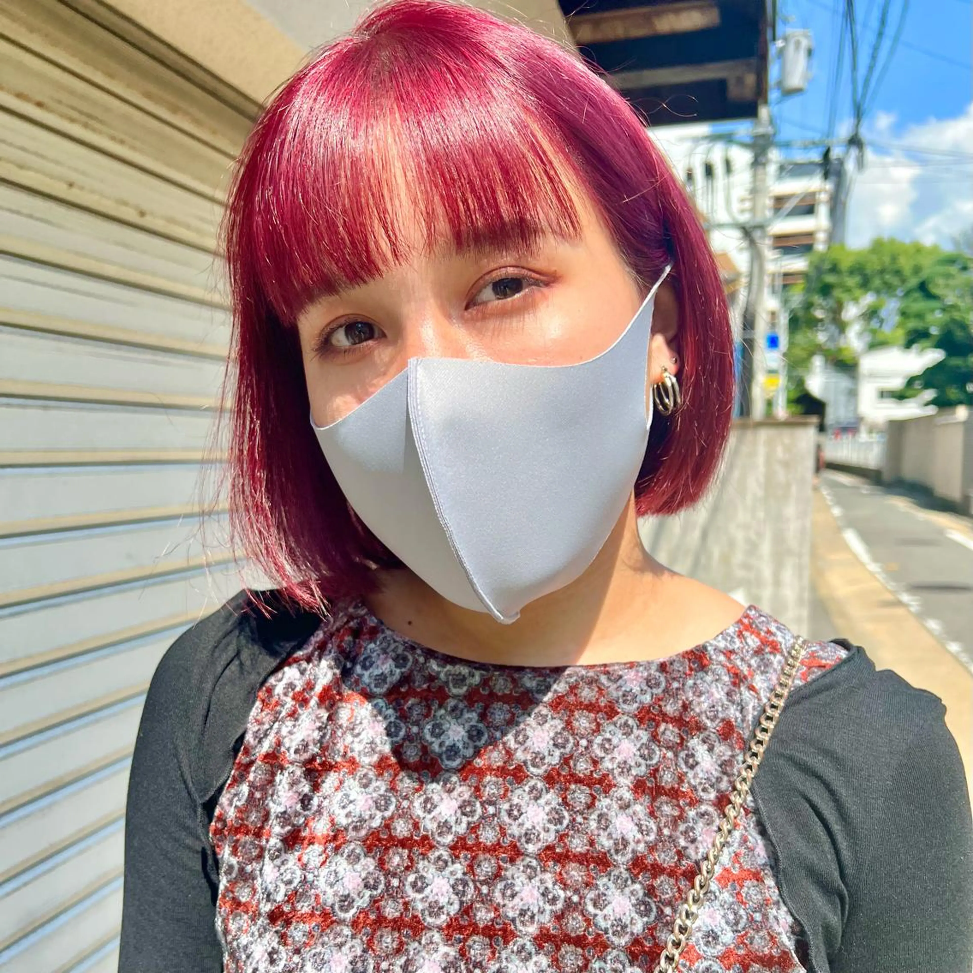 ショート カラー ブリーチ ボルドーカラー カシス ハイトーンカラー ChuDuck所属・🐮ChuDuck 代表 SHOTA🐮のヘアスタイル