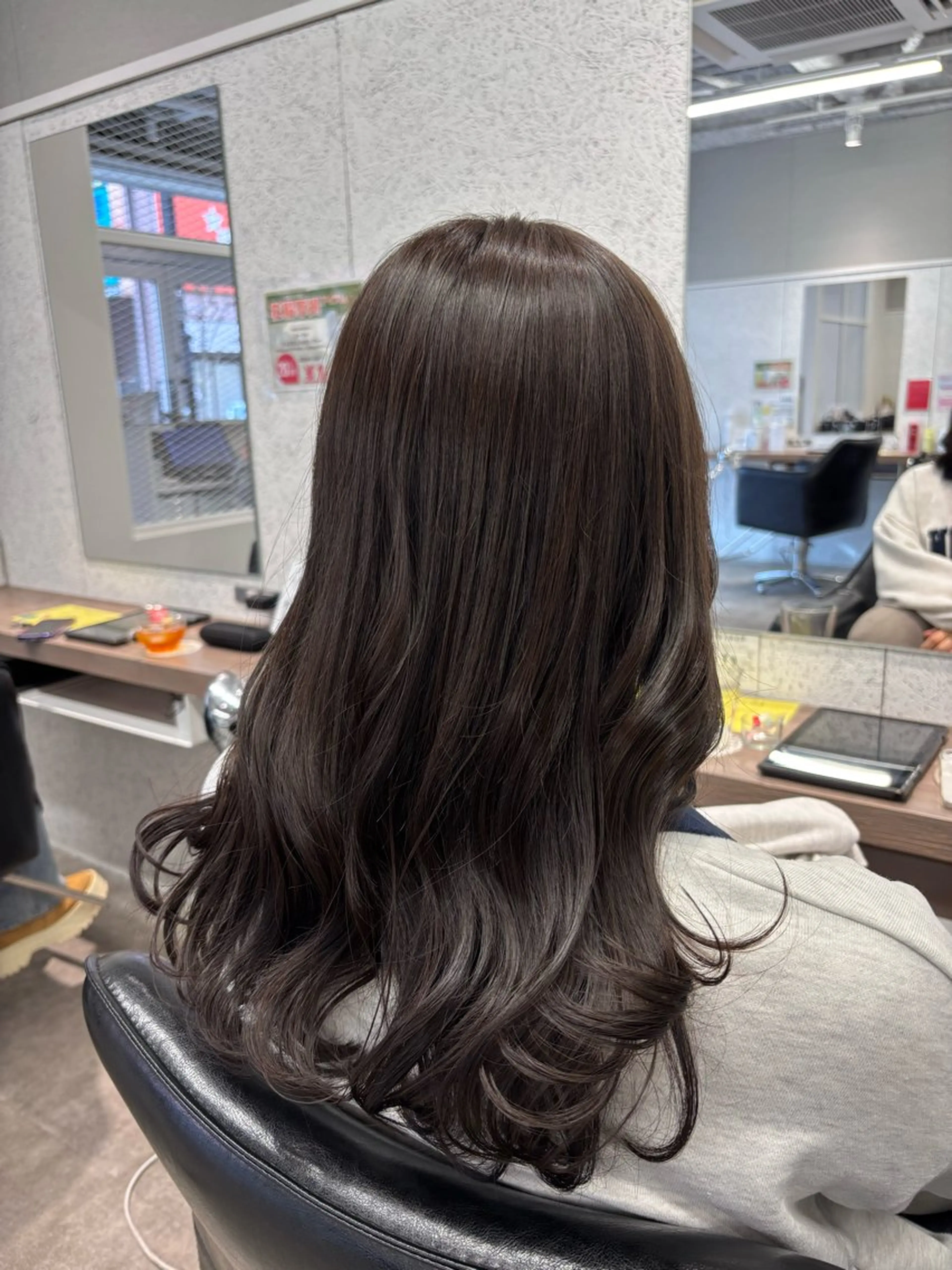 ロング カラー 髪質改善 ヘアカラー トリートメント ボブ/透明感カラー/ 髪質改善/🌙/ルナのヘアスタイル