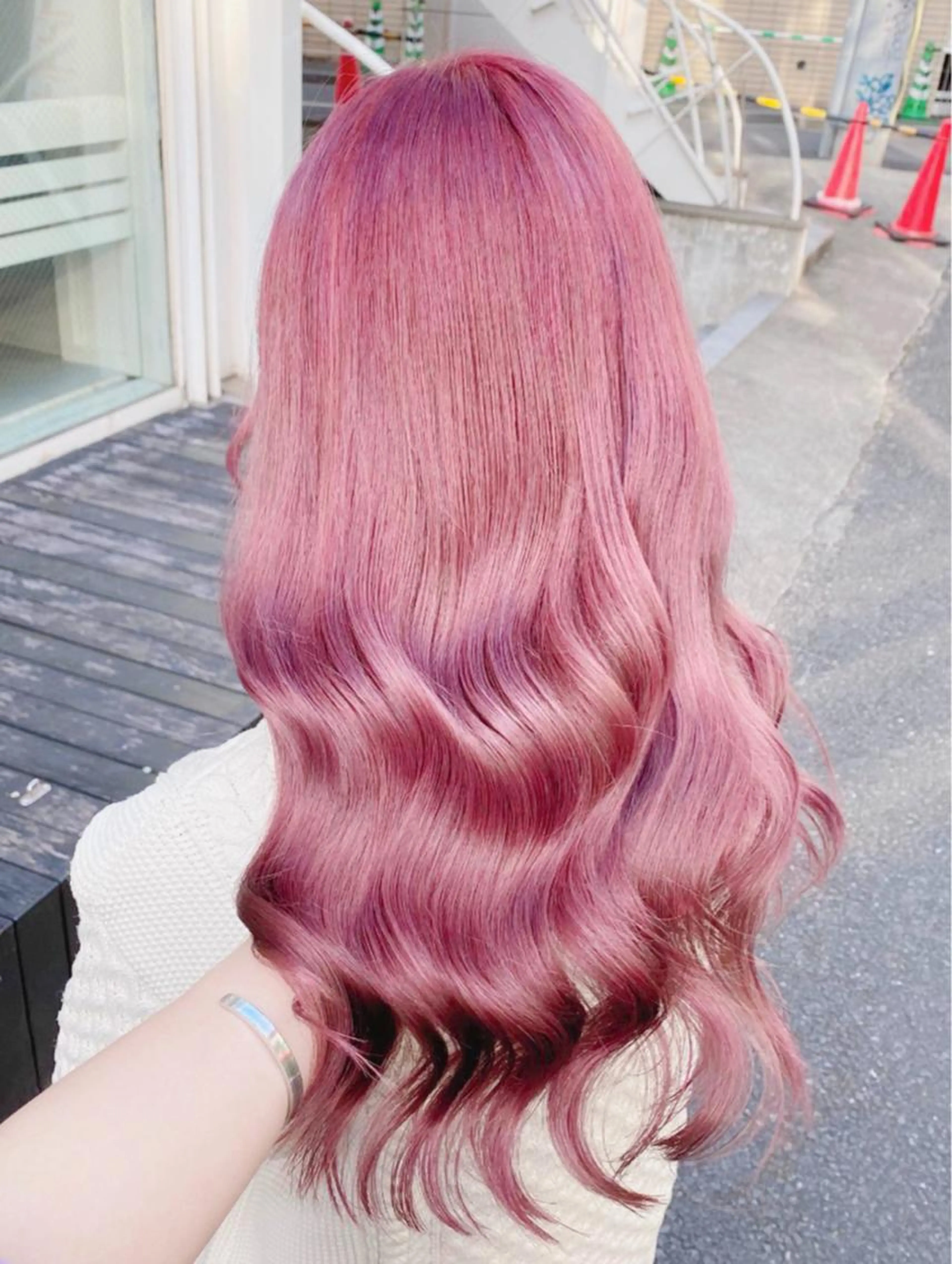 ✨🌸人気NO,1    プラチナプラン🌸✨　　🌈プラチナブリーチ➕ケアカラー➕最高級髪質改善トリートメント🍯の写真