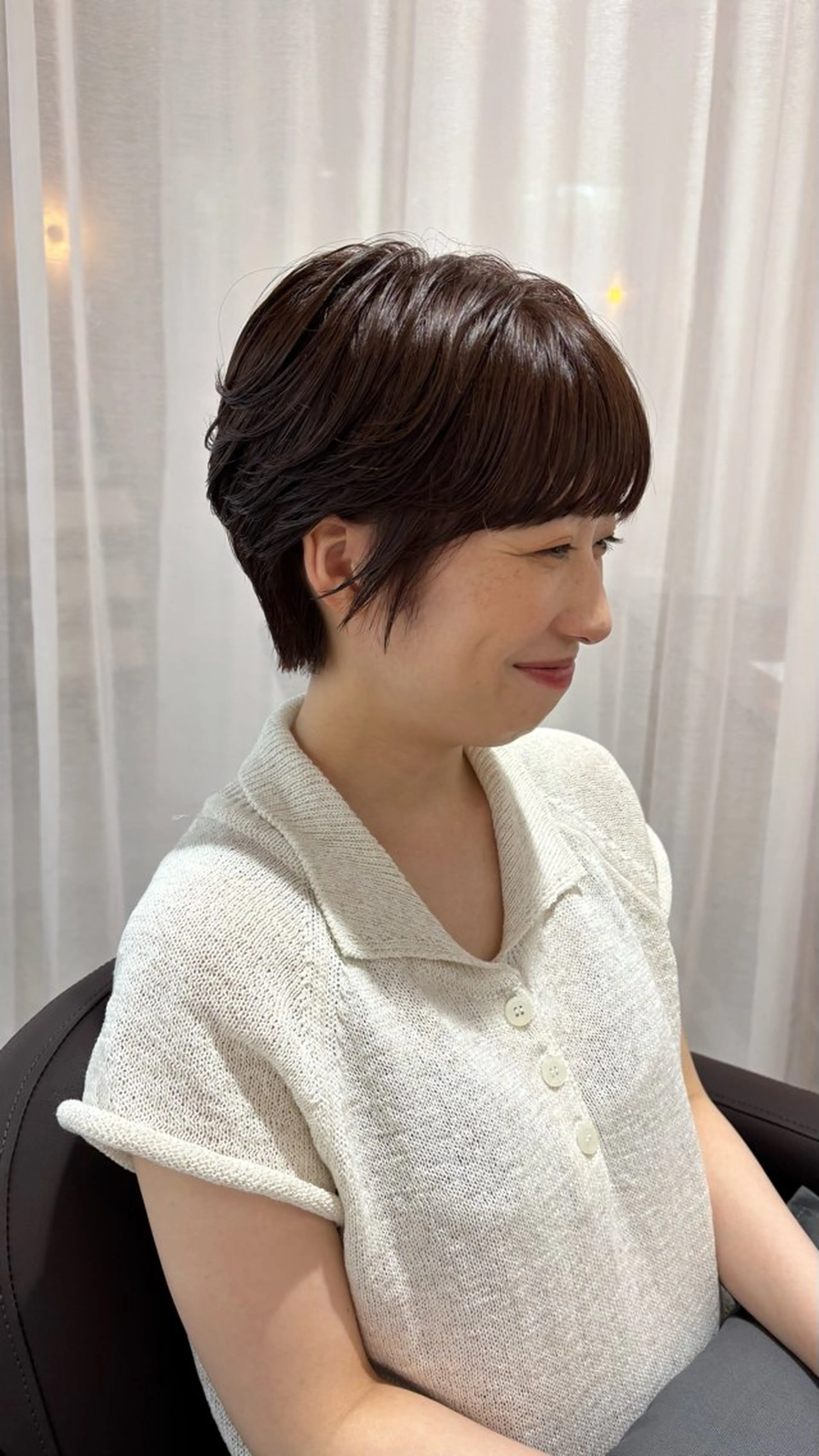 ショート 髪質改善 ショートヘア 小顔カット トリートメント カット ヘアカラー トリートメント やまぐち もえかのヘアスタイル