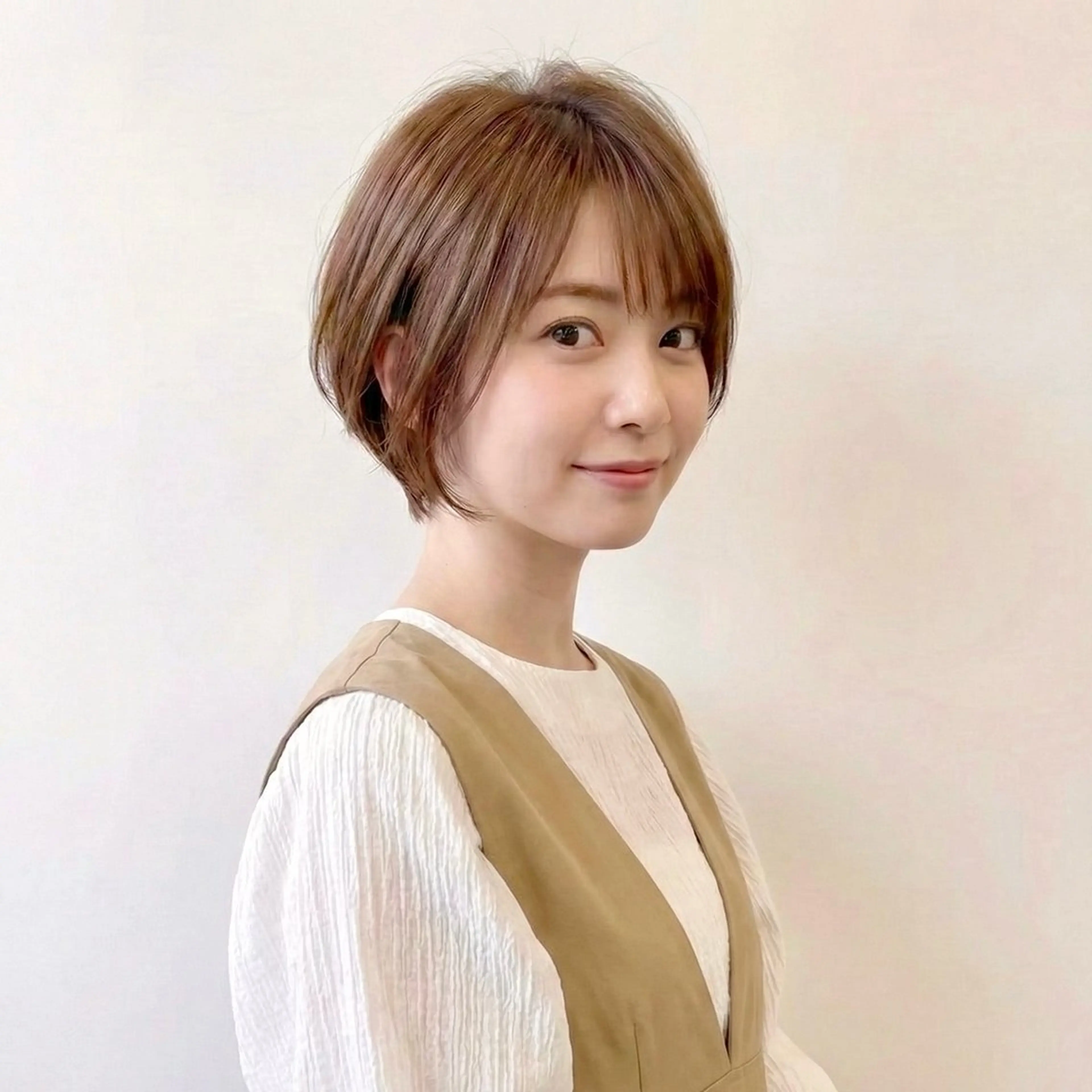 ショート ショートボブ 丸みショート ボブ 顔周りカット レイヤーカット ハピネスフィール宇治店所属・【京都】大人ショート /小倉徒歩5分/多田のヘアスタイル