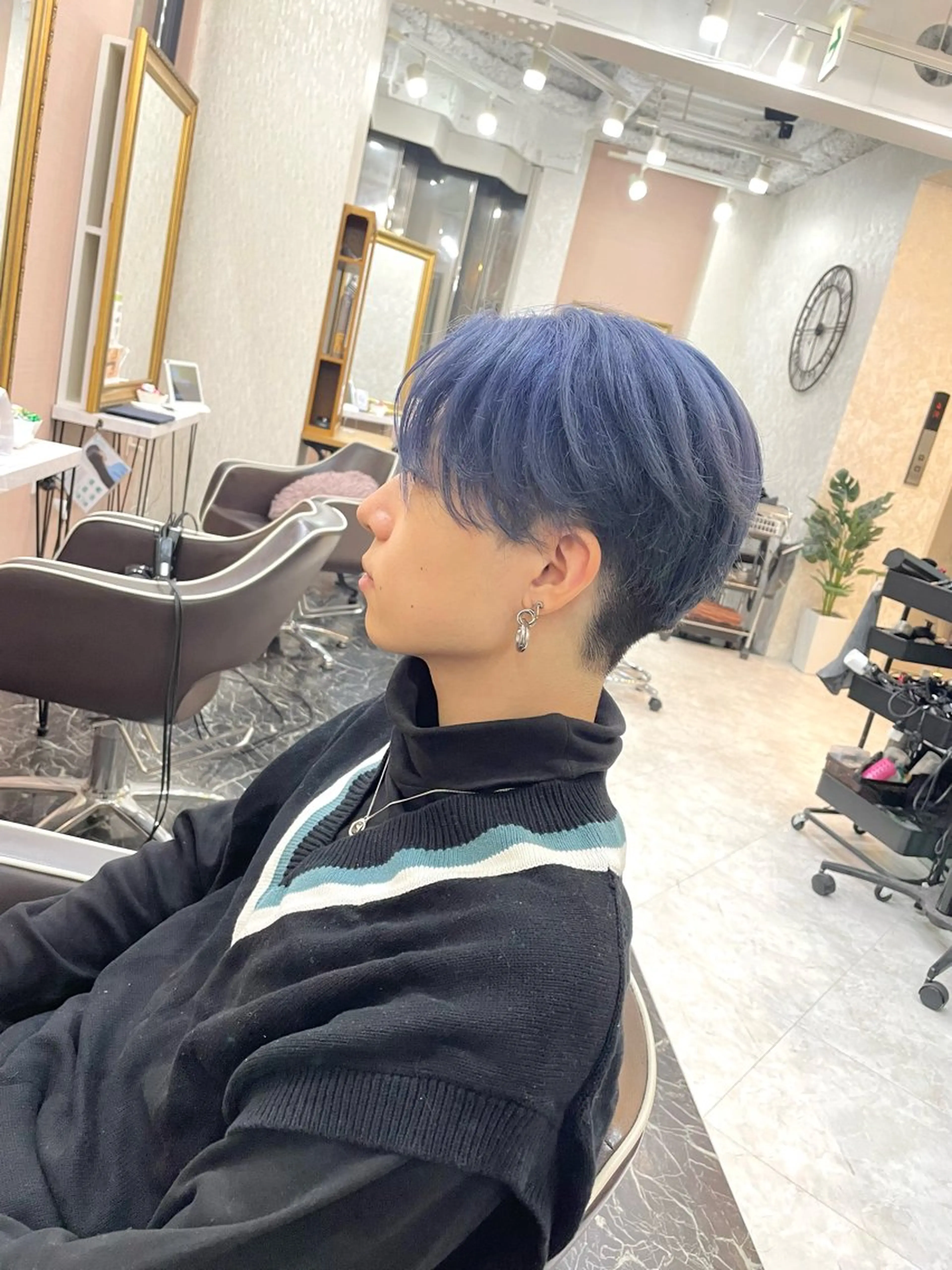 メンズ カット ヘアカラー 亀川蓮 Agu hairのヘアスタイル