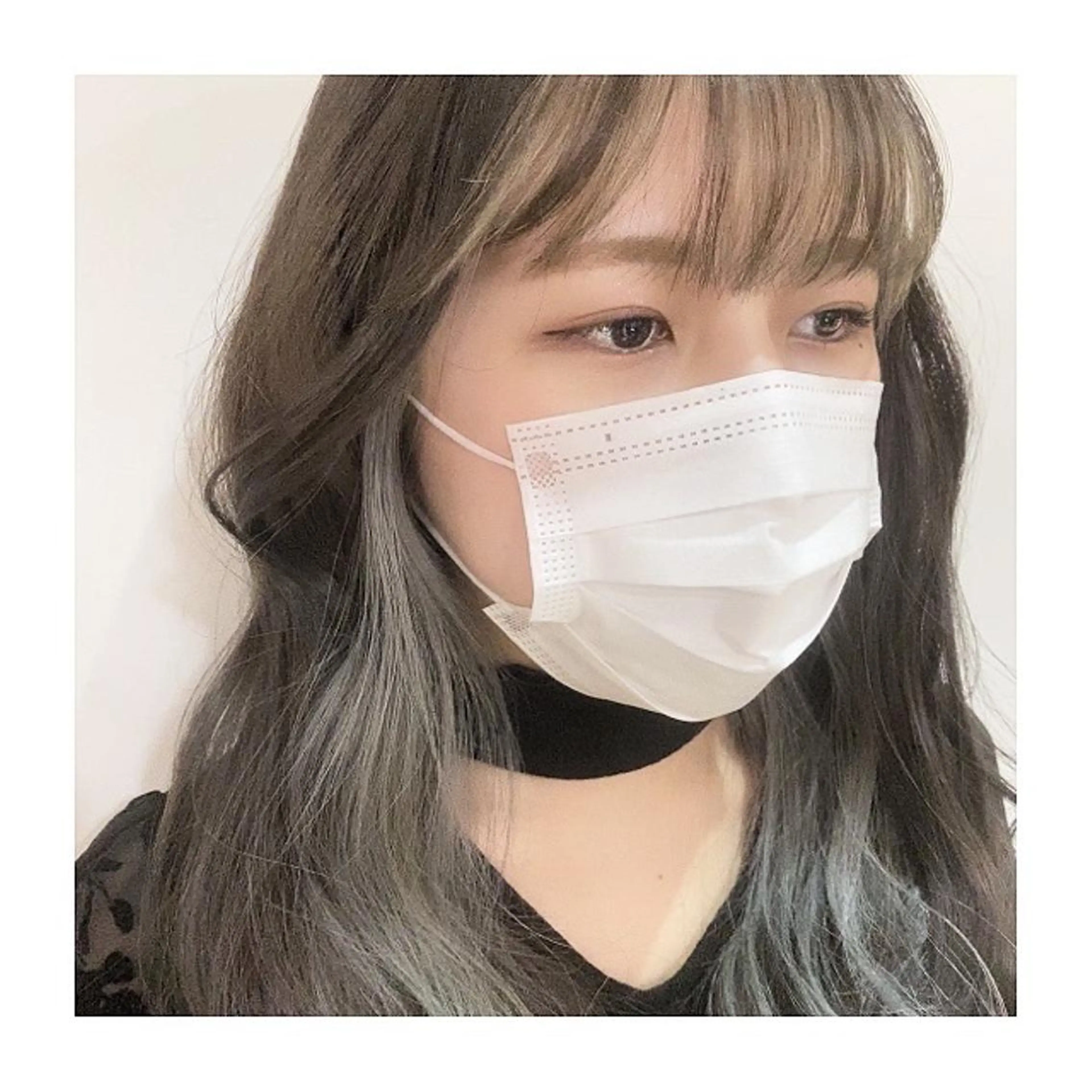 ロング カラー ダークグレー ダークグレージュ グレージュ インナーカラー 💚 nao💚のヘアスタイル