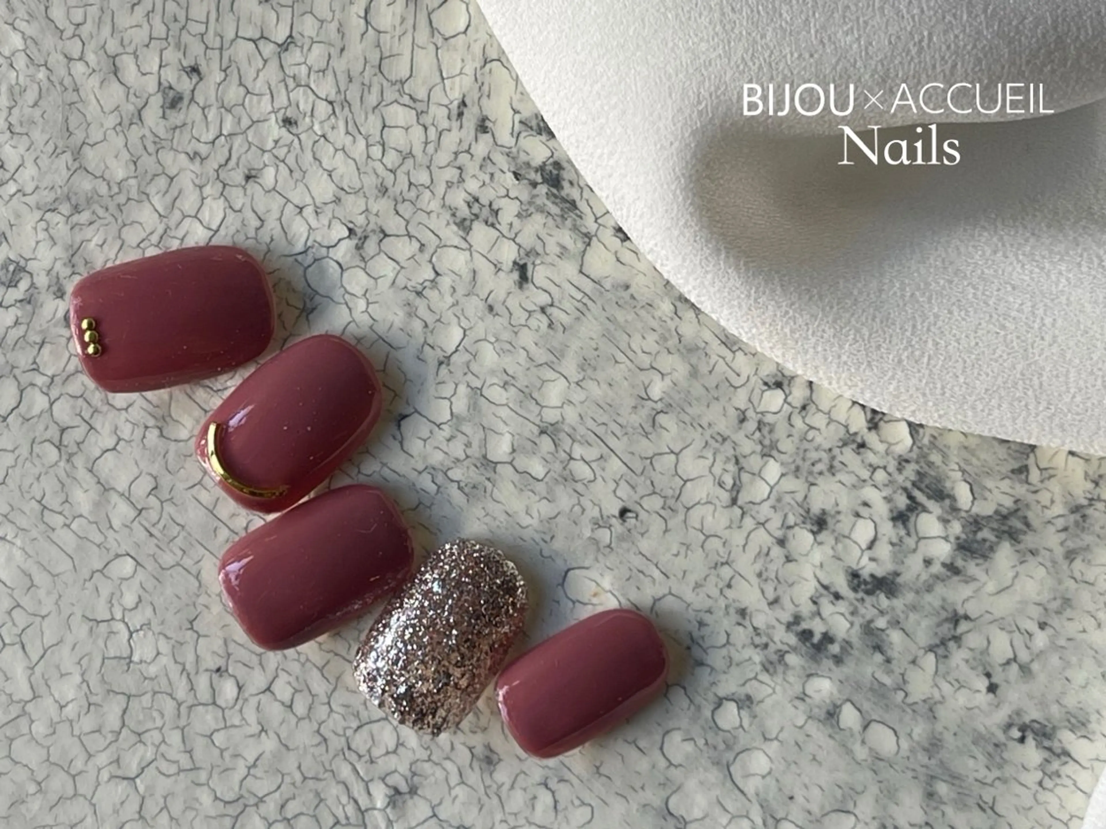 ネイル ビジューバイアクイユネイルズ東中野店所属・ビジューバイアクイユ ネイルズ　東中野店のネイルデザイン