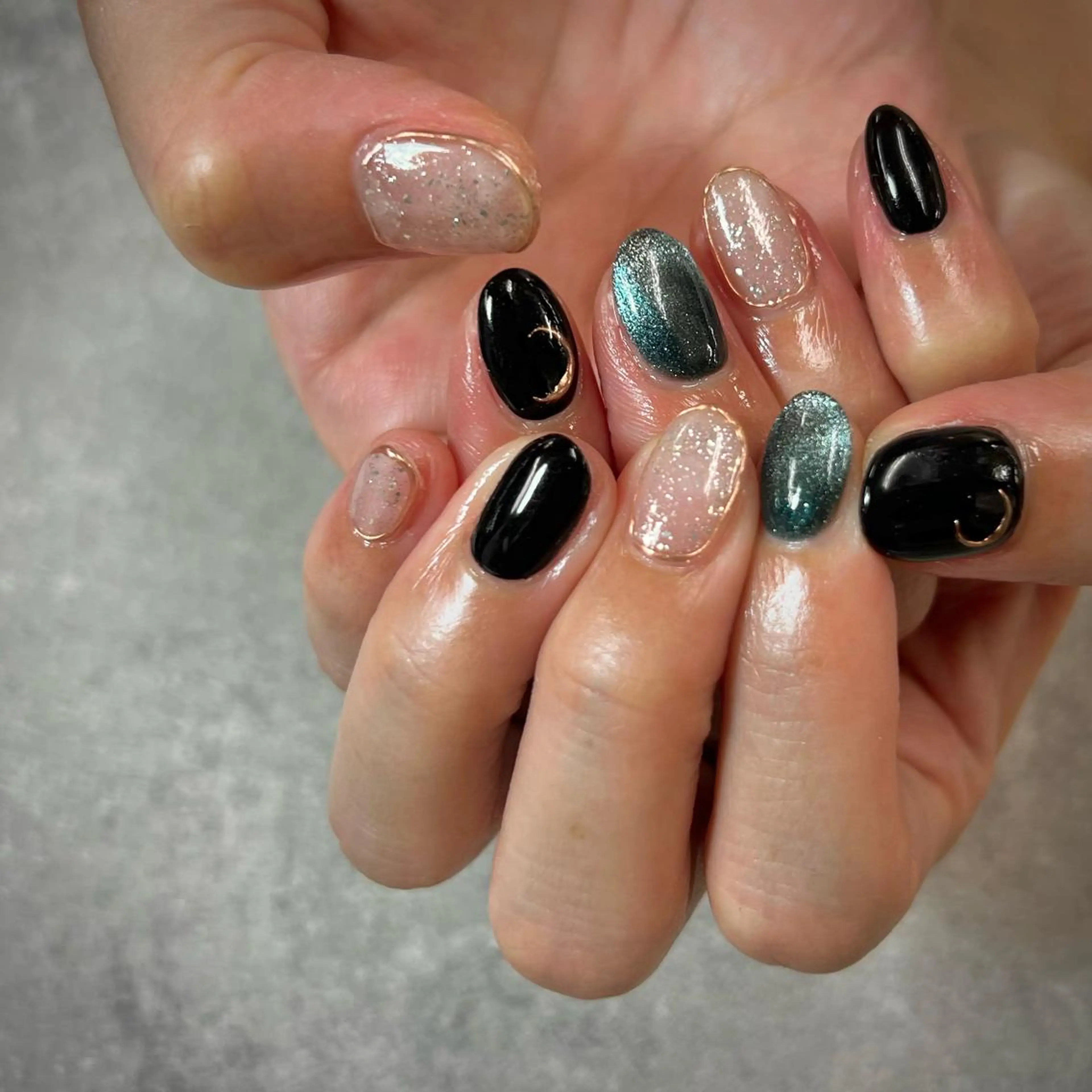 ネイル フットネイル フレンチネイル ジェルネイル ガラスフレンチ グラデーション YAGAWA NAOのネイルデザイン