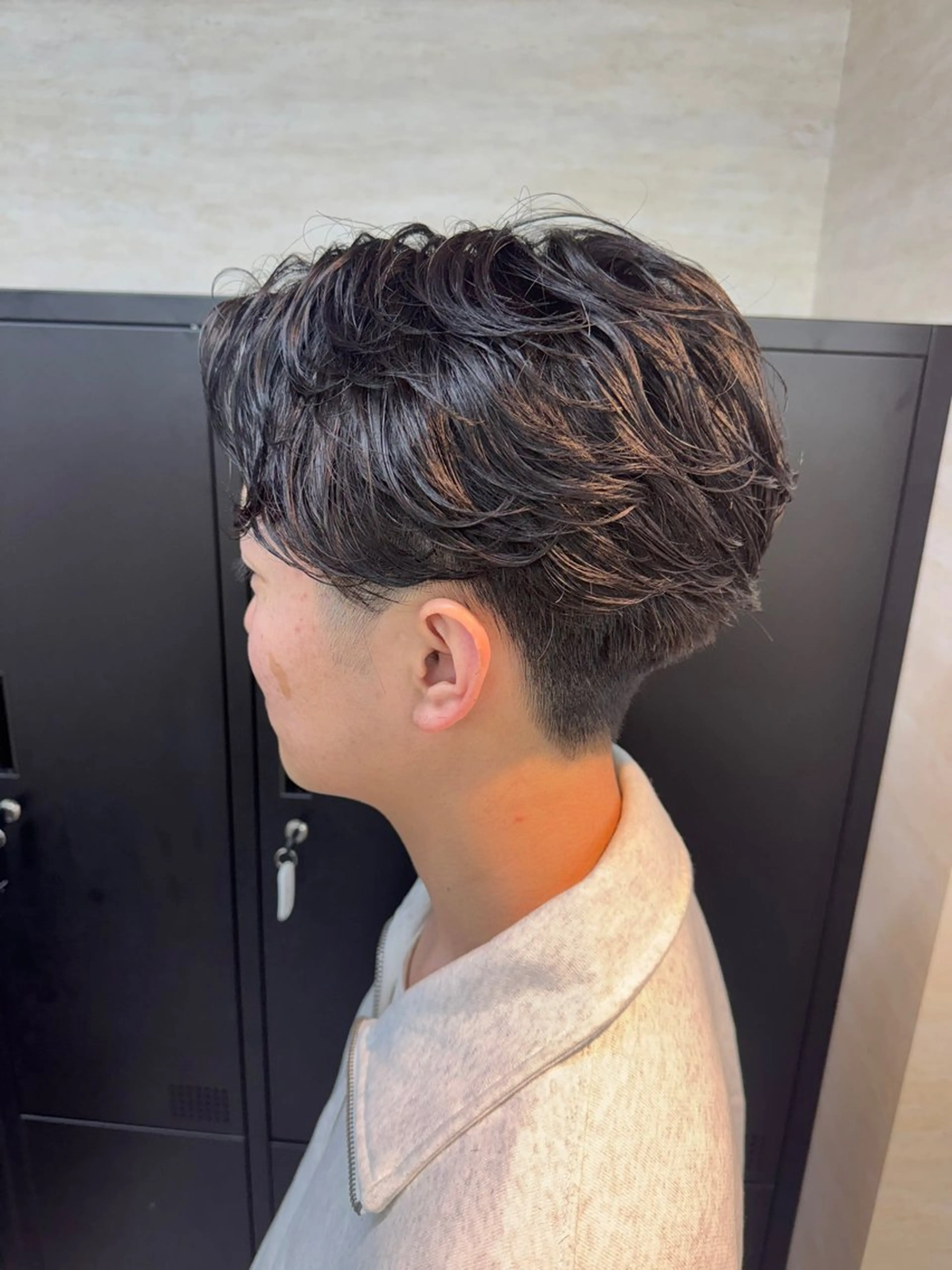 ミディアム パーマ メンズ カット パーマ 飯塚 ｜メンズ特化 （カット/パーマ）のヘアスタイル