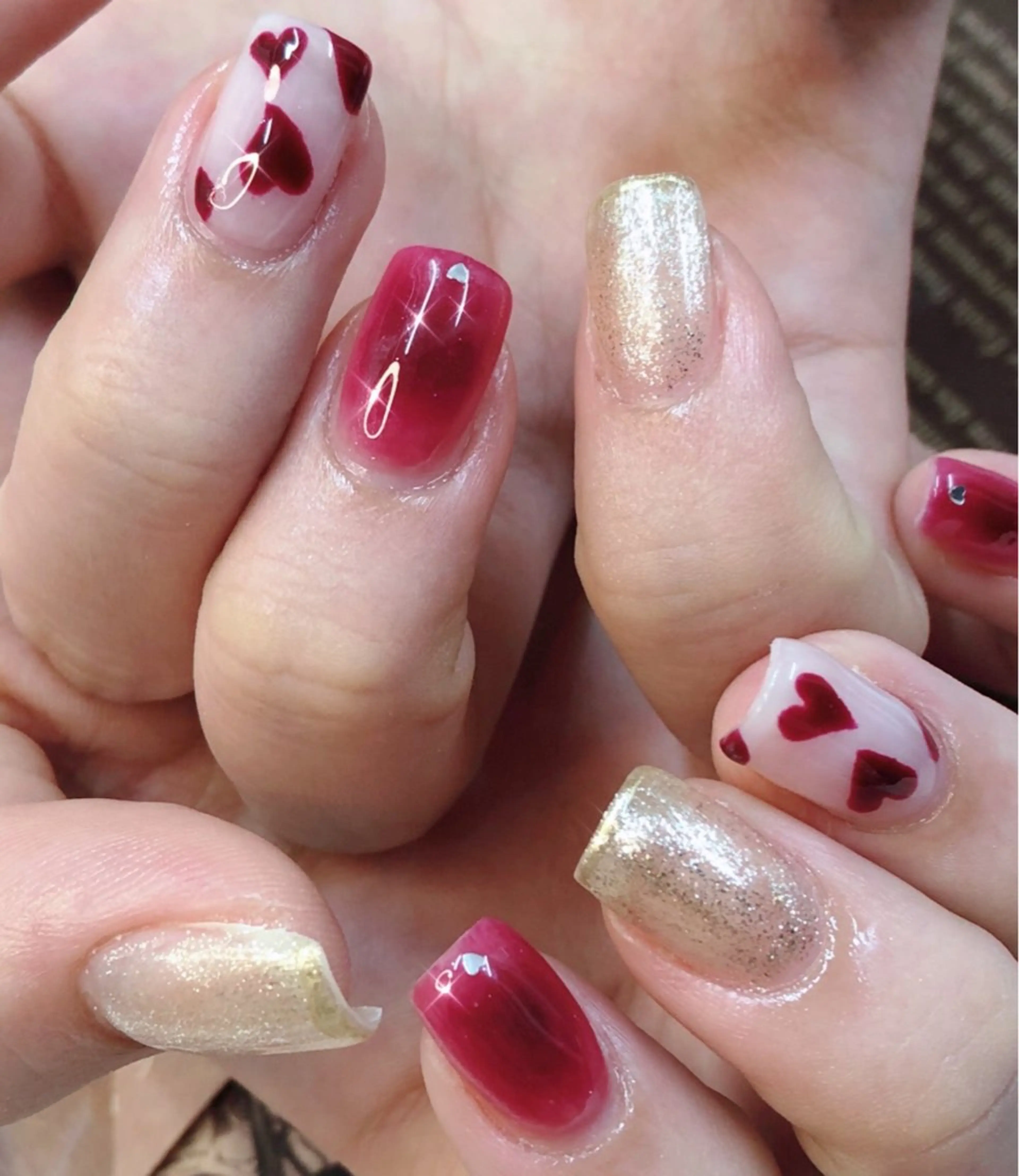 ネイル フットネイル ゴールド マグネットネイル ミラーネイル 持ち込み 大門浜松町 ネイルのネイルデザイン