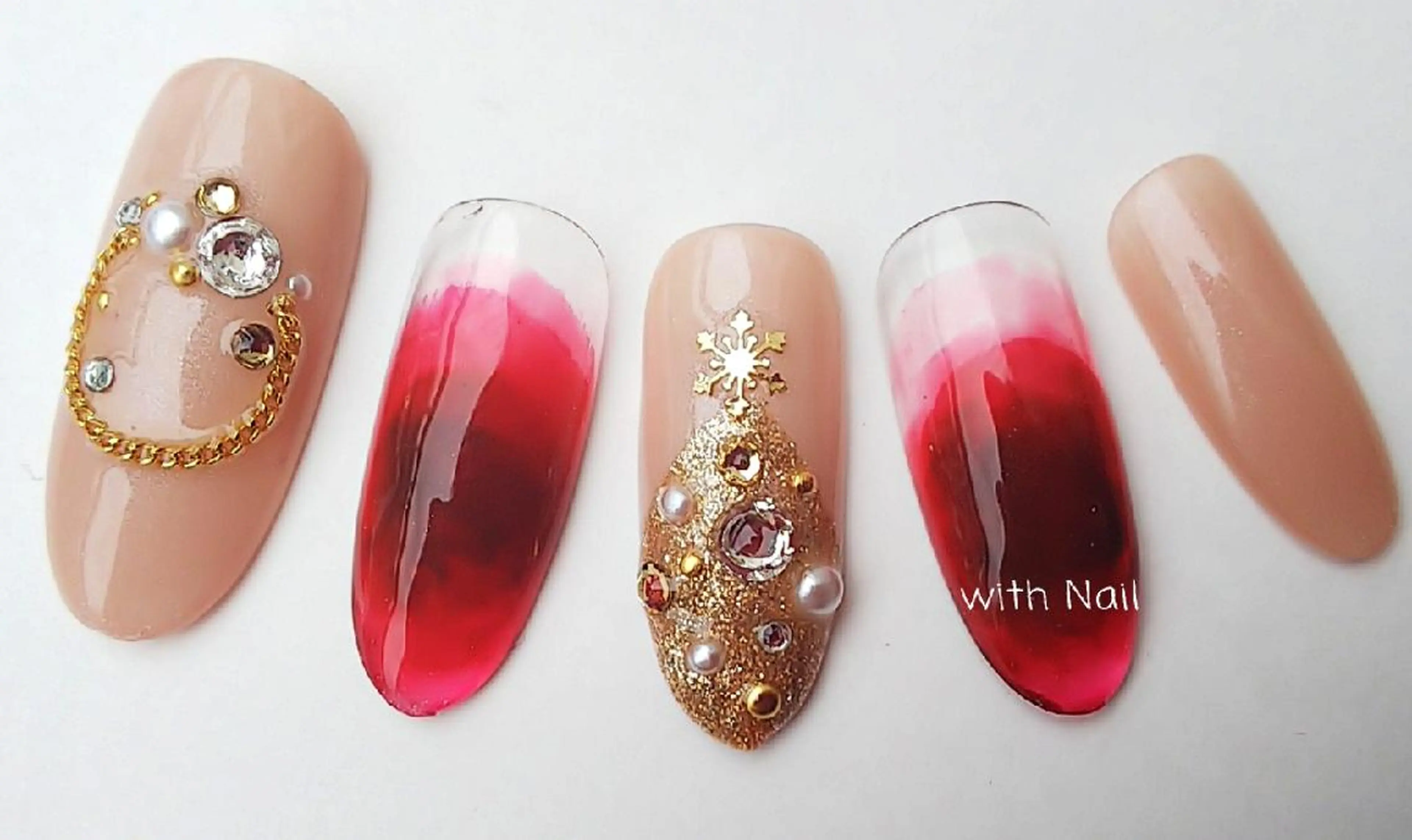ネイル 冬ネイル クリスマス with Nail   ナガヤのネイルデザイン