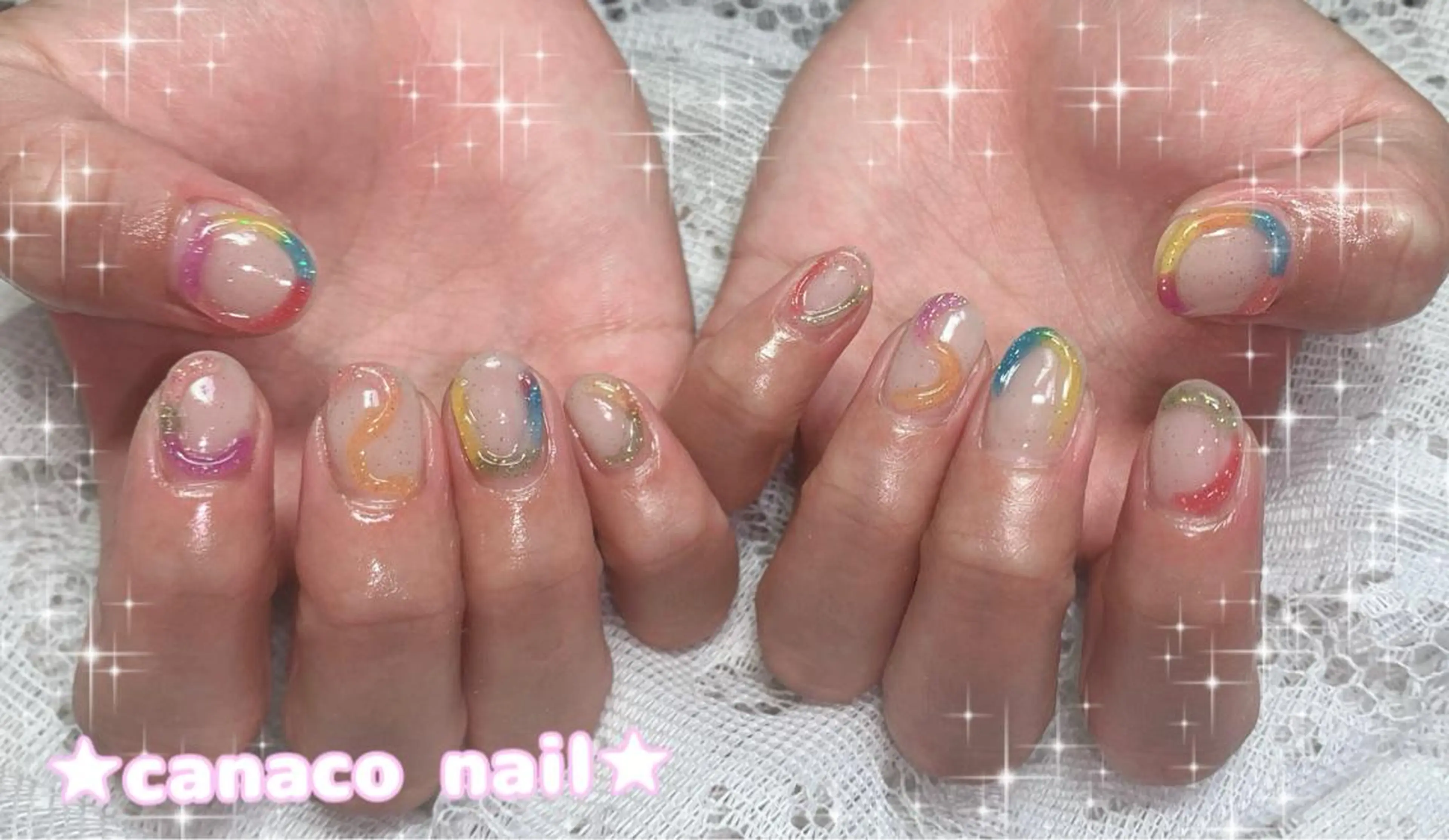 ネイル アートネイル ジェルネイル 韓国ネイル パラジェル ストーンネイル ハンドネイル ハンドケア Felice所属・ベテランネイル cnc  nailのネイルデザイン