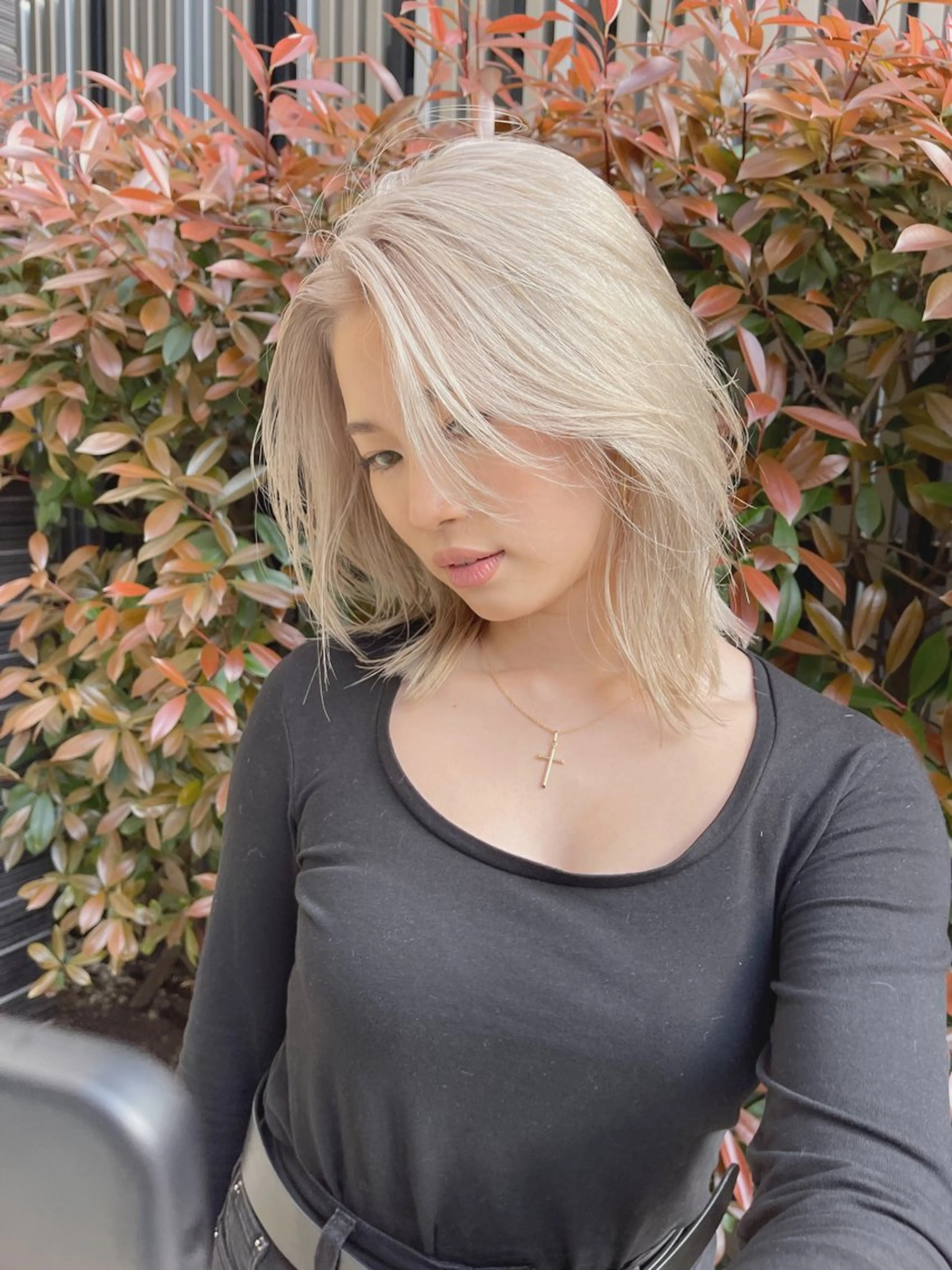 ミディアム カラー ベージュカラー ブロンド ブロンドベージュ ハイトーンカラー ラベンダーカラー カット ヘアカラー トリートメント PALAN K-Beauty SHINJUKU所属・“ミニモ最高評価獲得 “代表"Kohei"のヘアスタイル