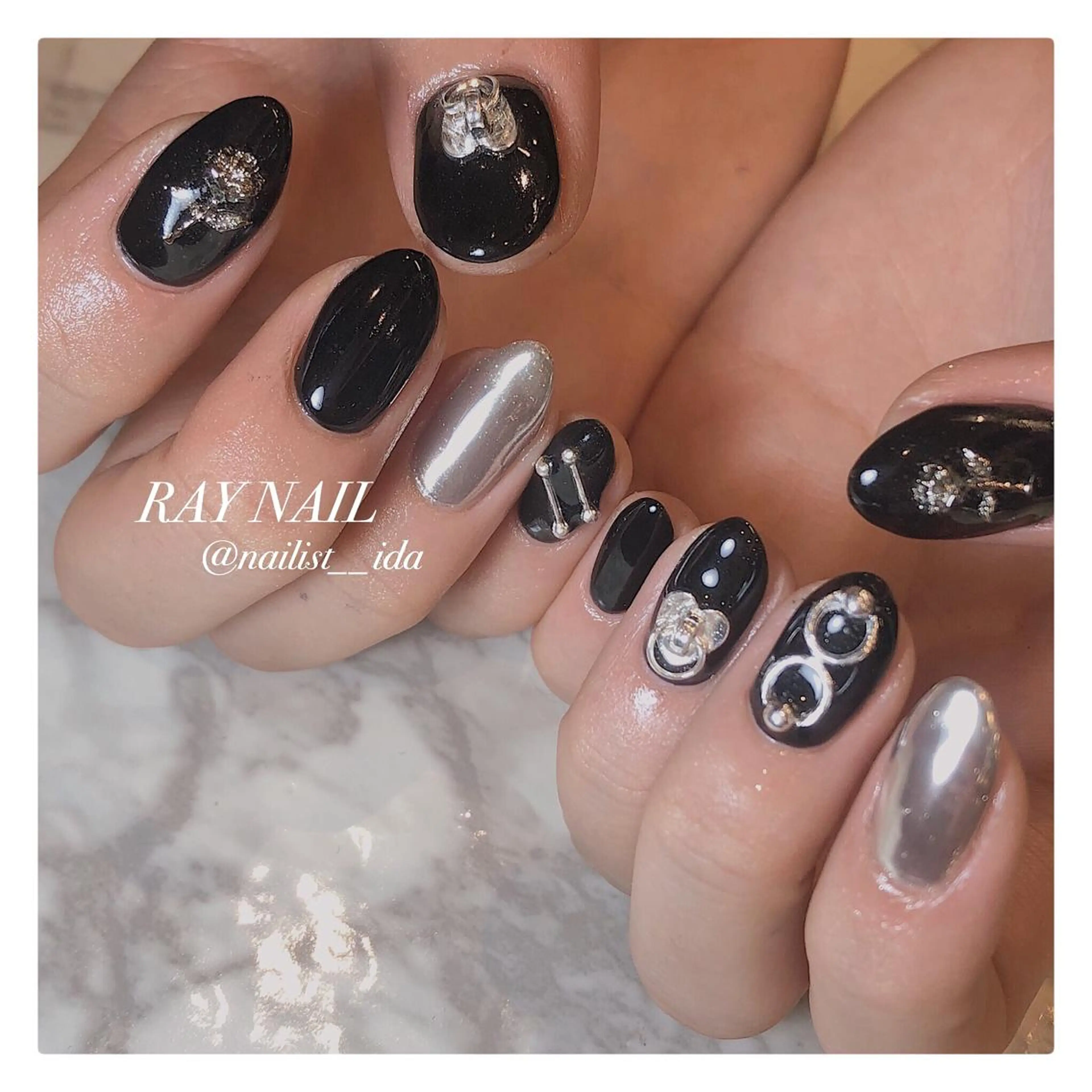 ネイル 持ち込み Arowa 伊田のネイルデザイン