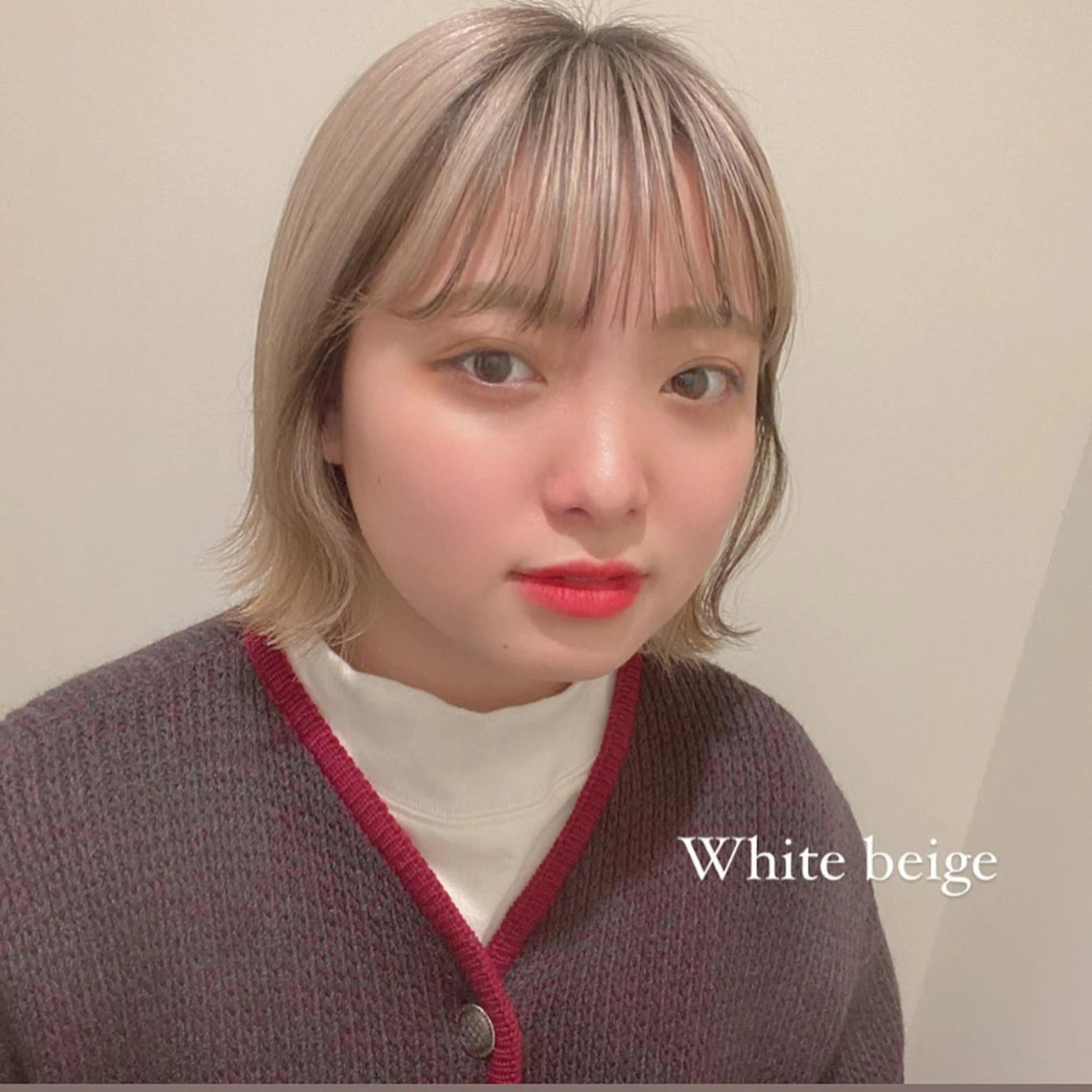 カラー SOLO所属・奈良 彩華のヘアスタイル