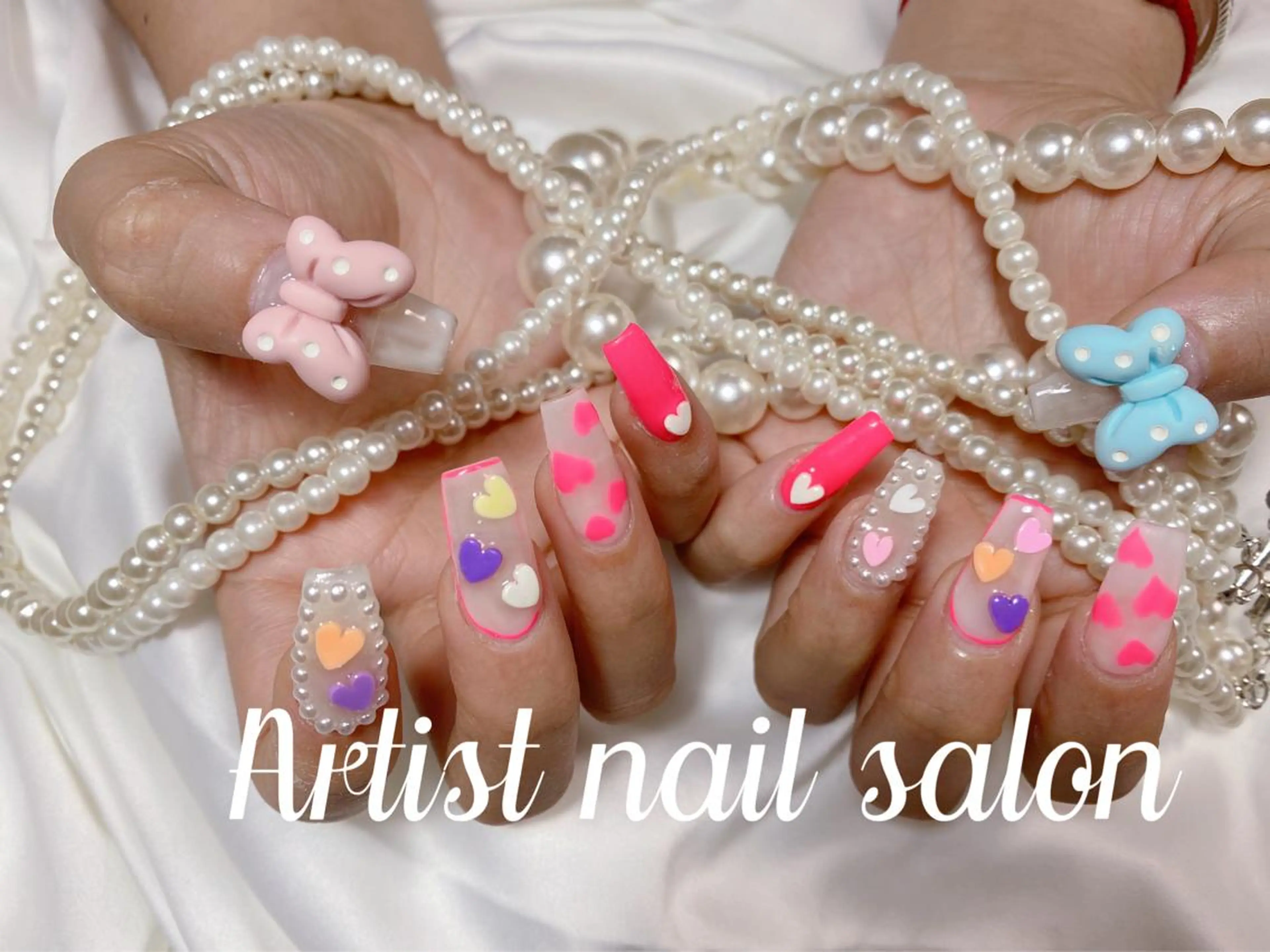 ネイル 持ち込み スカルプネイル ハンドネイル 小林 凛のネイルデザイン