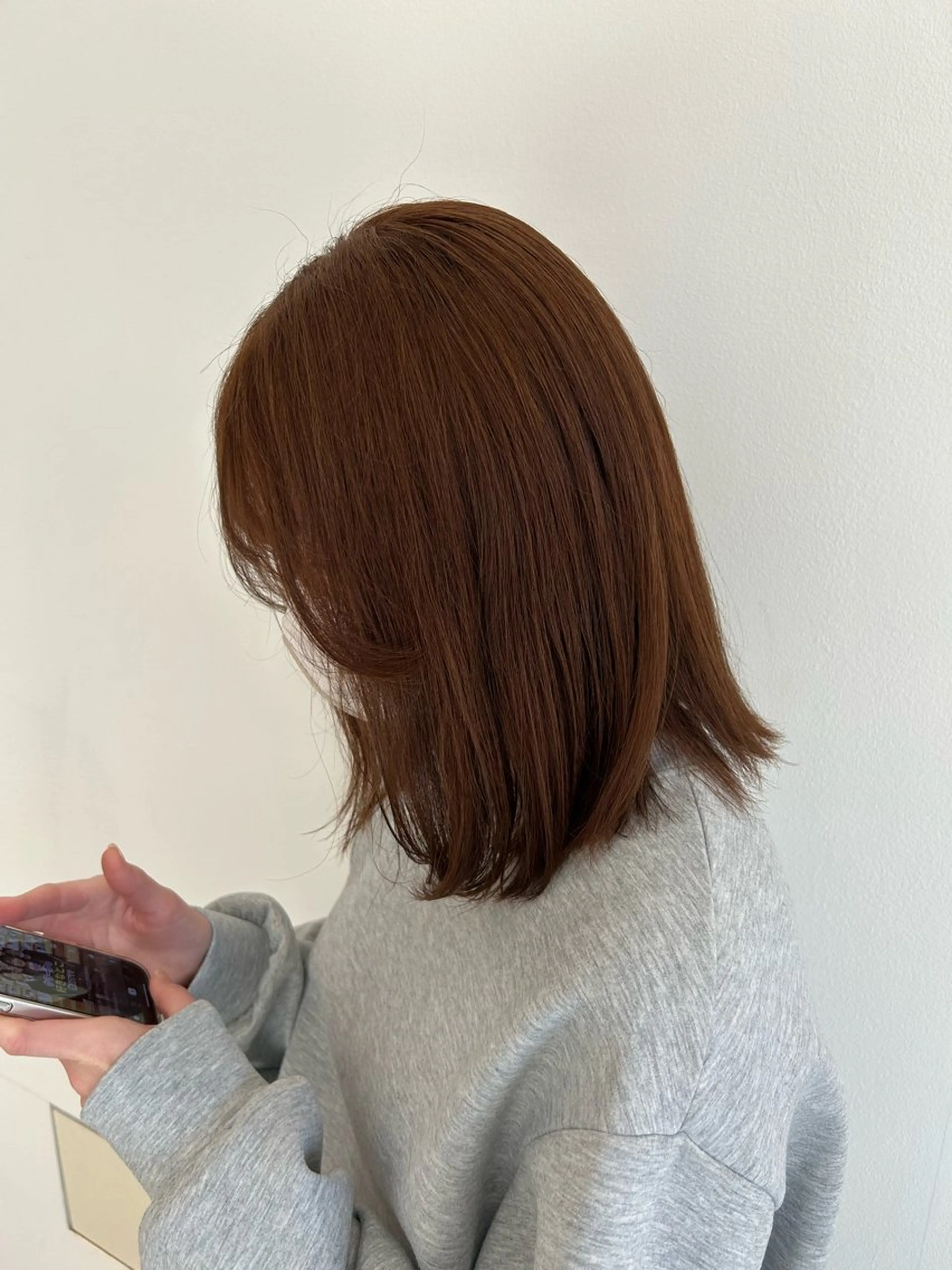 セミロング カット ヘアカラー HASIMOTO jijibyMOPSのヘアスタイル