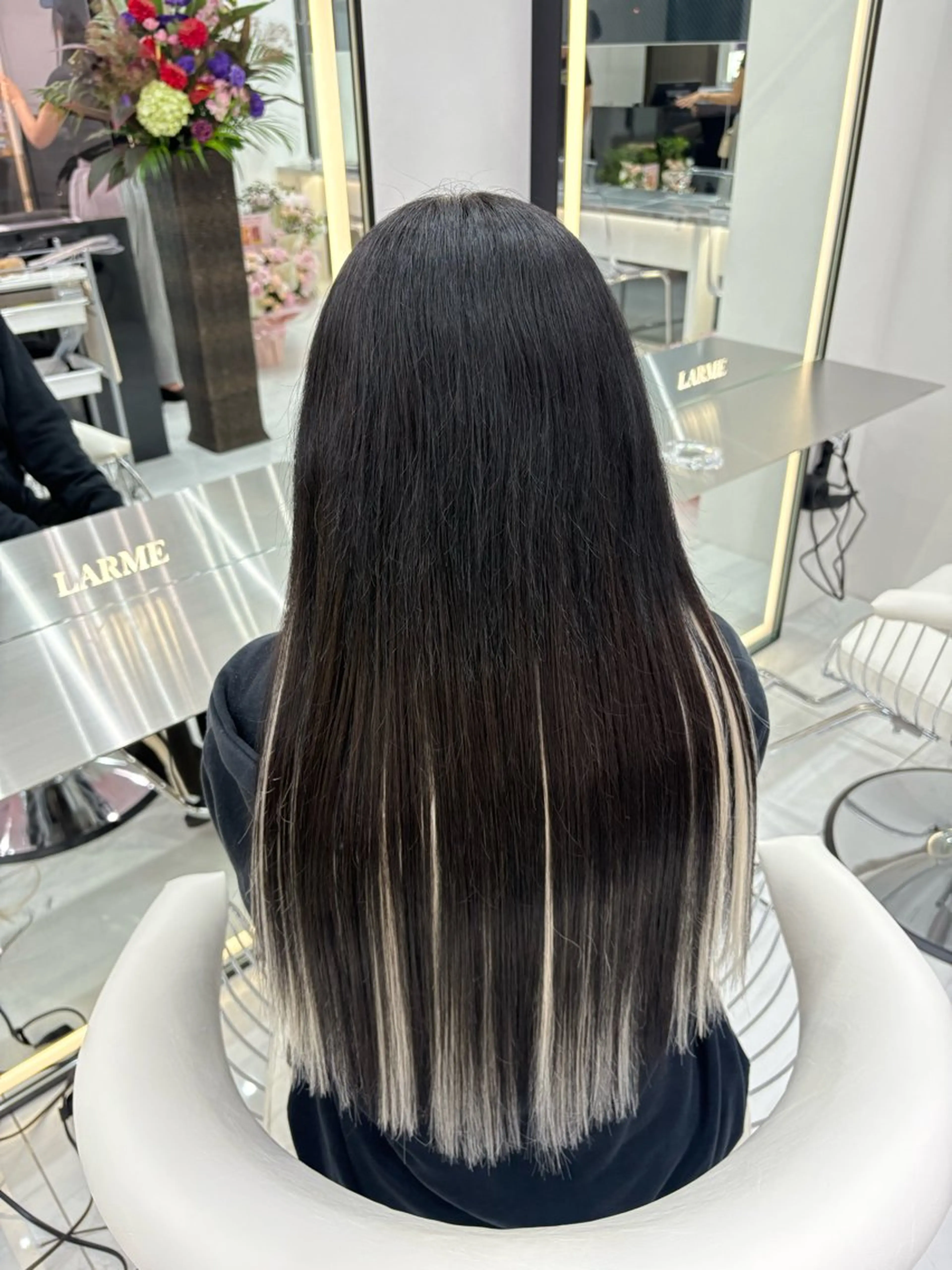 ロング カット エクステ 新宿/韓国ヘア 中明度カラー/かやのヘアスタイル