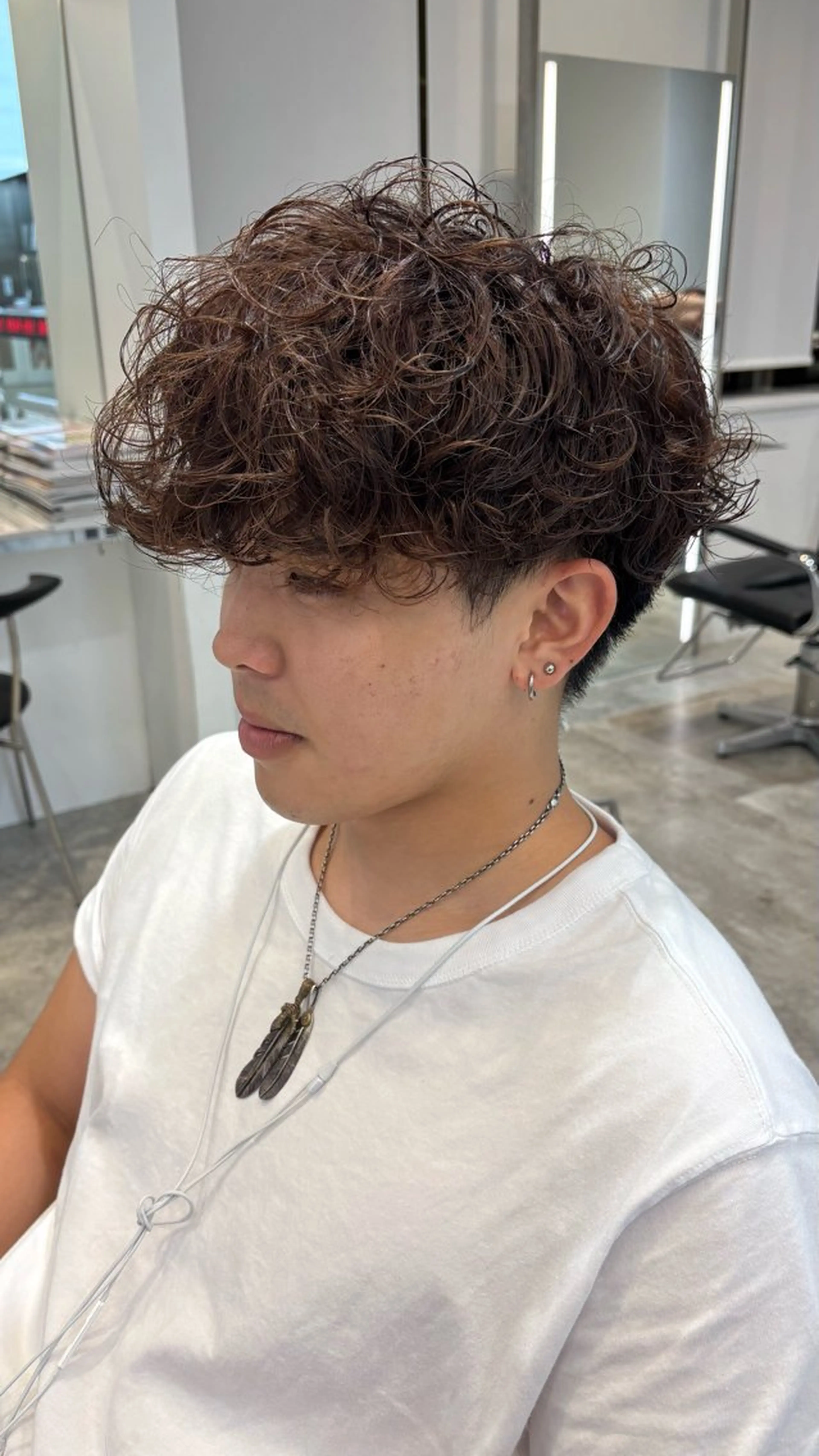 パーマ メンズ スペインカール 高橋 晴のヘアスタイル