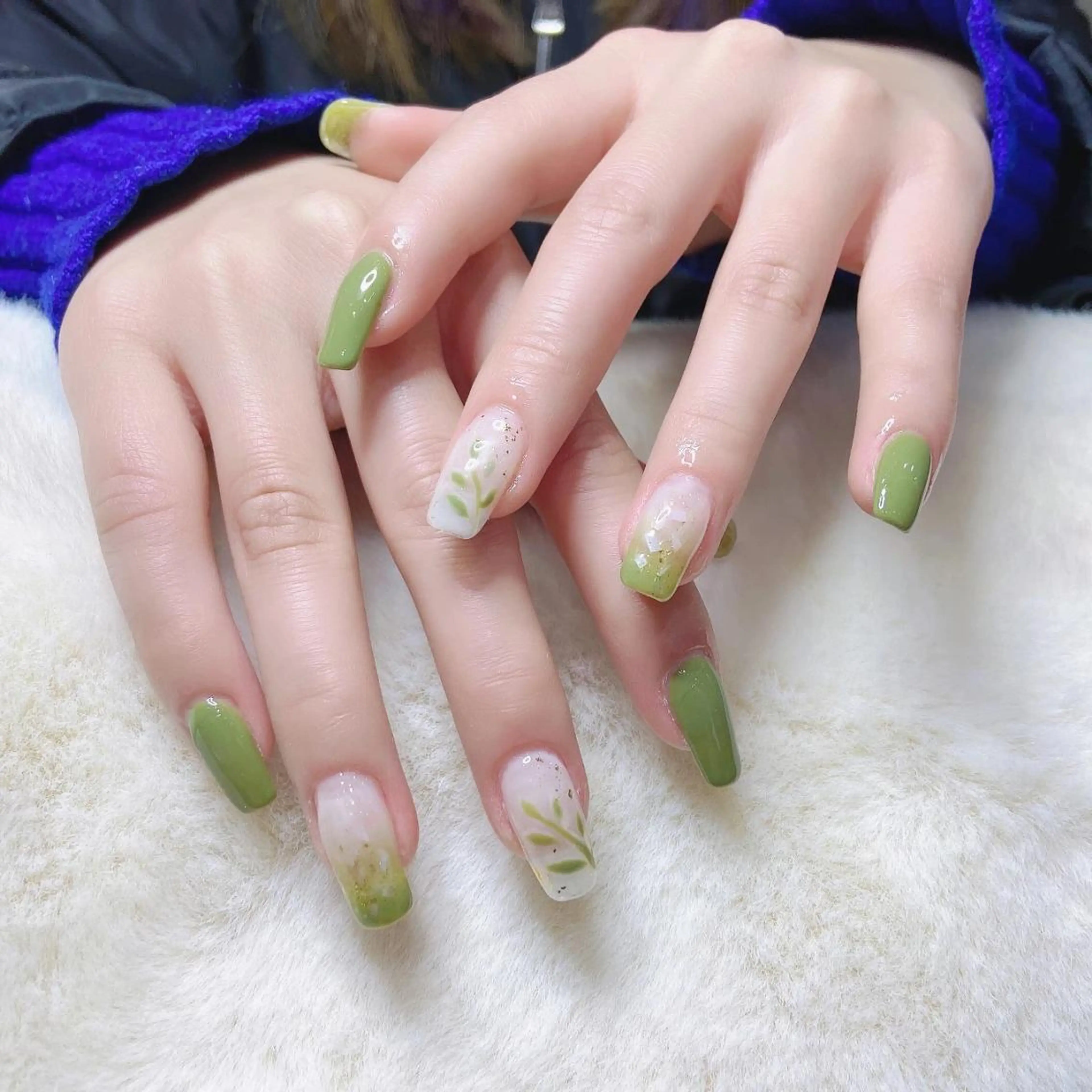 ネイル 🦋ネイルサロン ブラン🌈ゆりのネイルデザイン