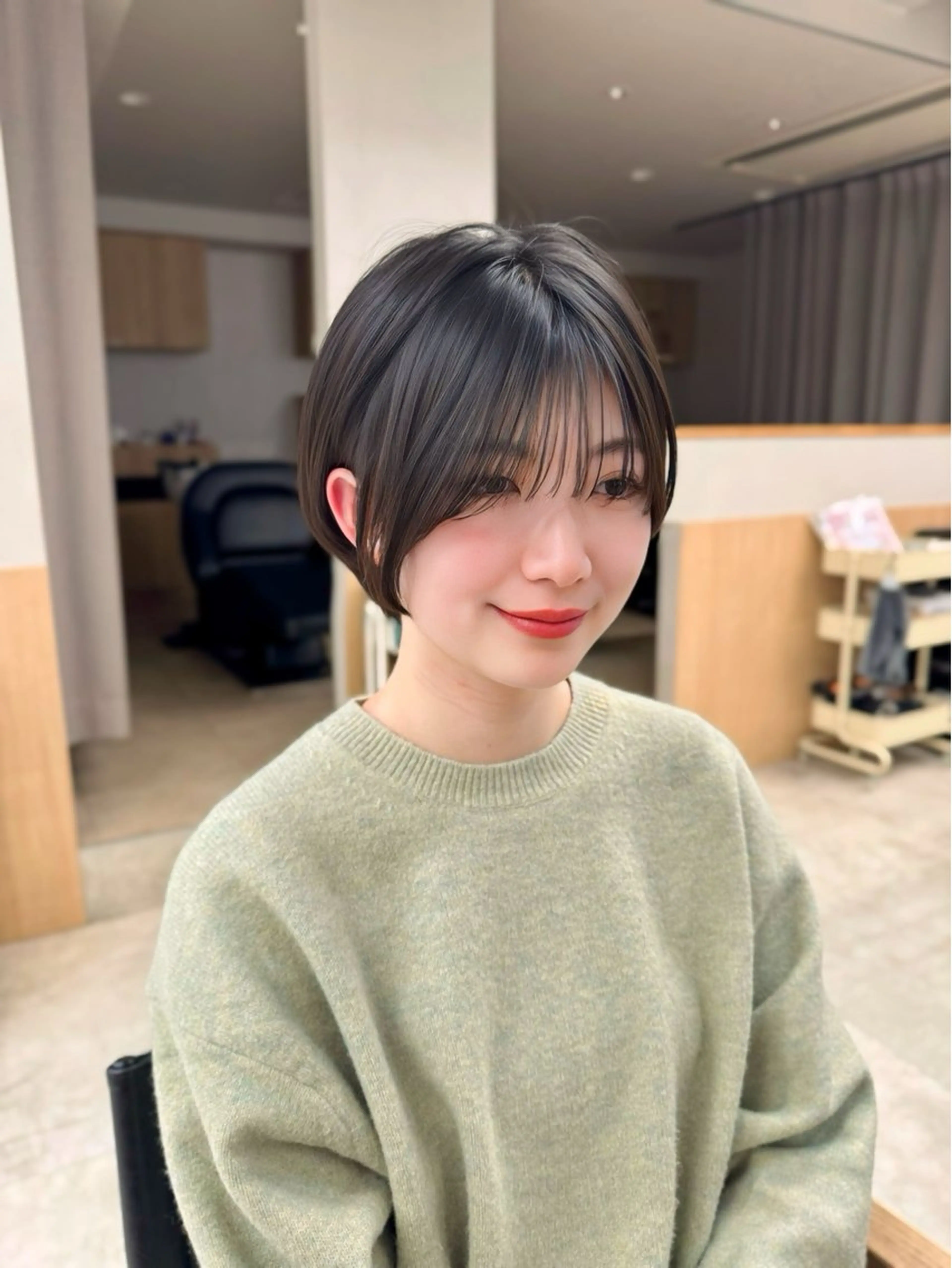 ショート カット ヘアカラー トリートメント 似合わせのプロ🌿 ショート/銀座/れんのヘアスタイル