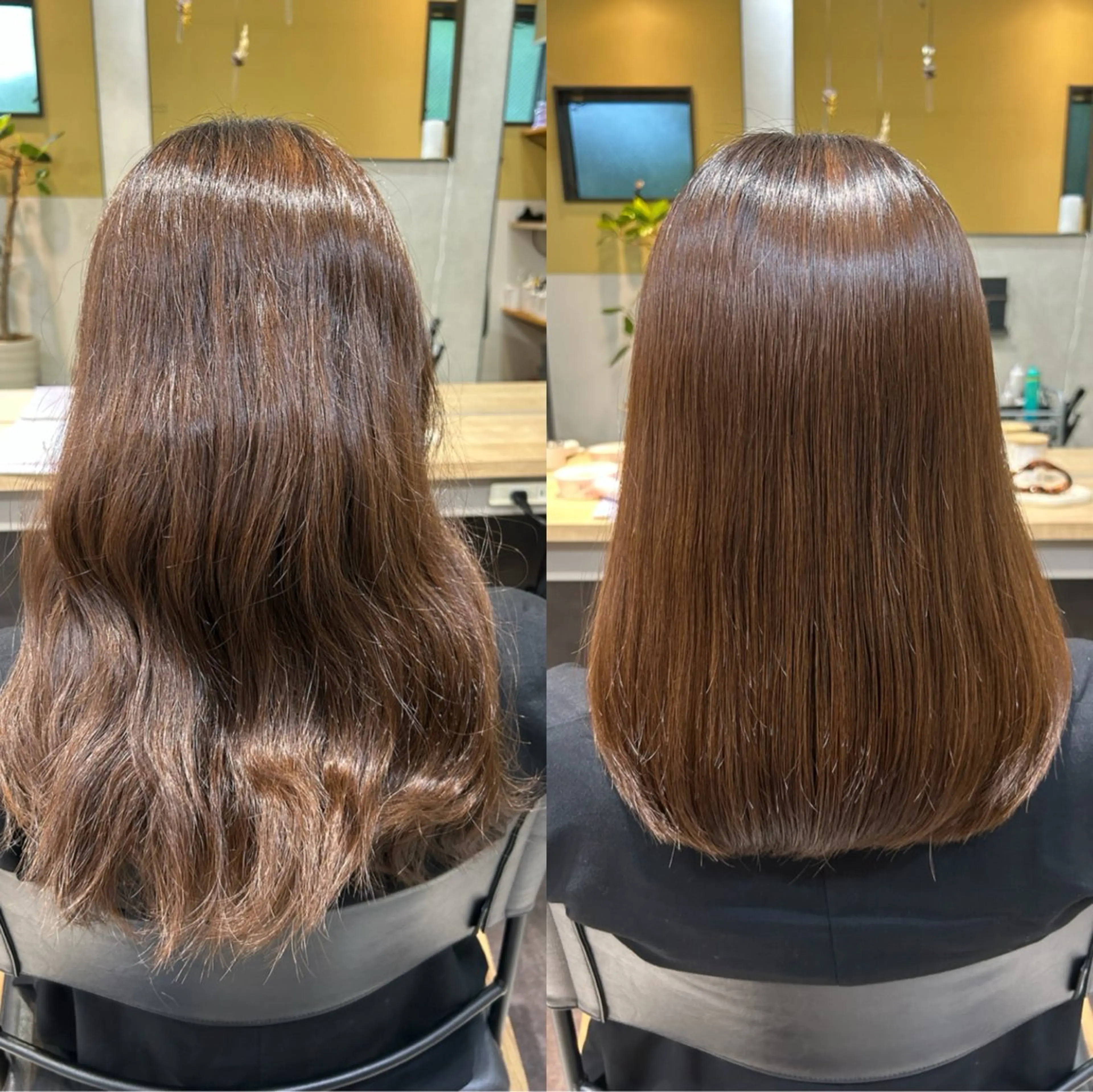 ロング パーマ 髪質改善 ストレートパーマ カット 縮毛矯正 トリートメント hub hair レイヤー/透明感のヘアスタイル