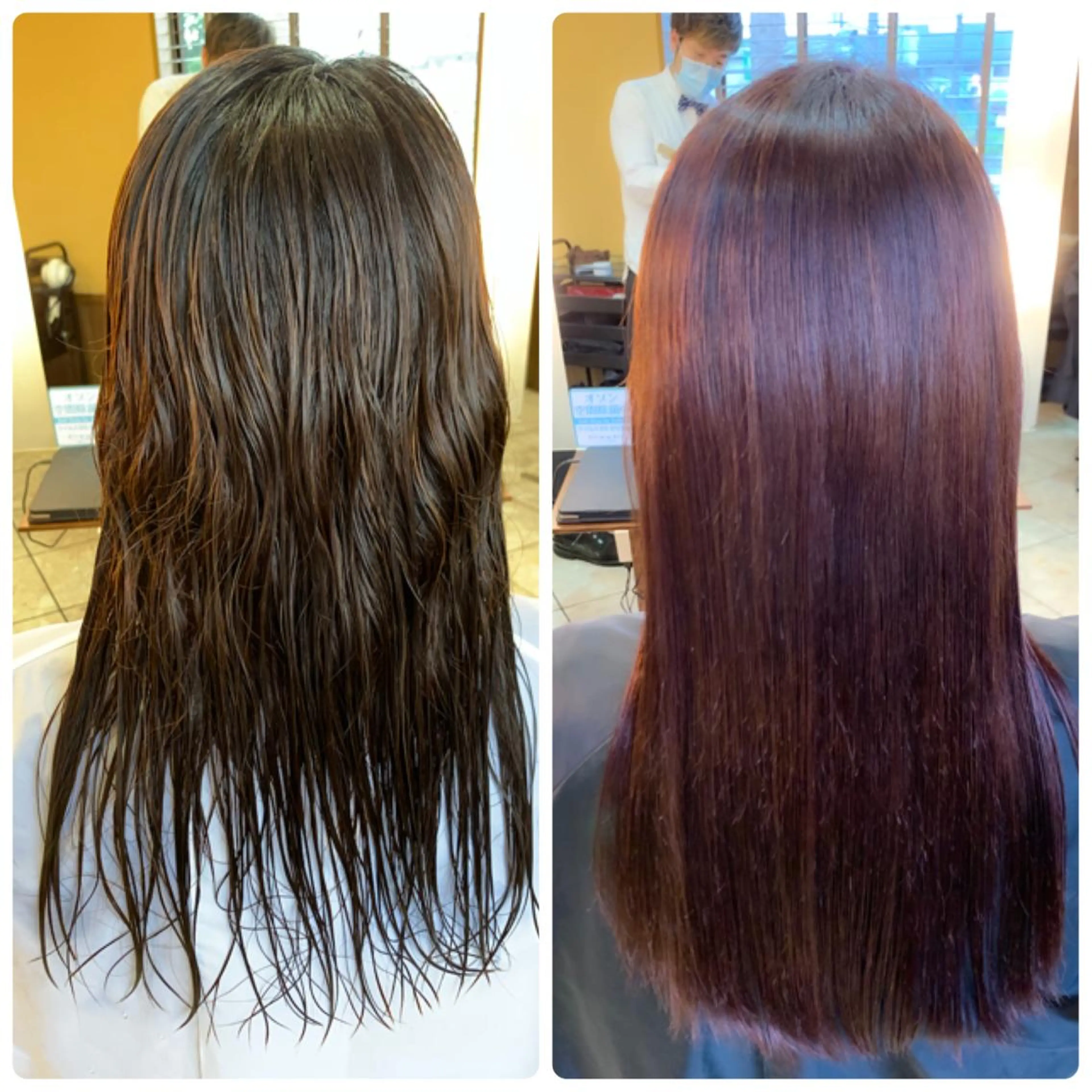 ロング ハイライト 縮毛矯正/髪質改善 飯田公祐のヘアスタイル