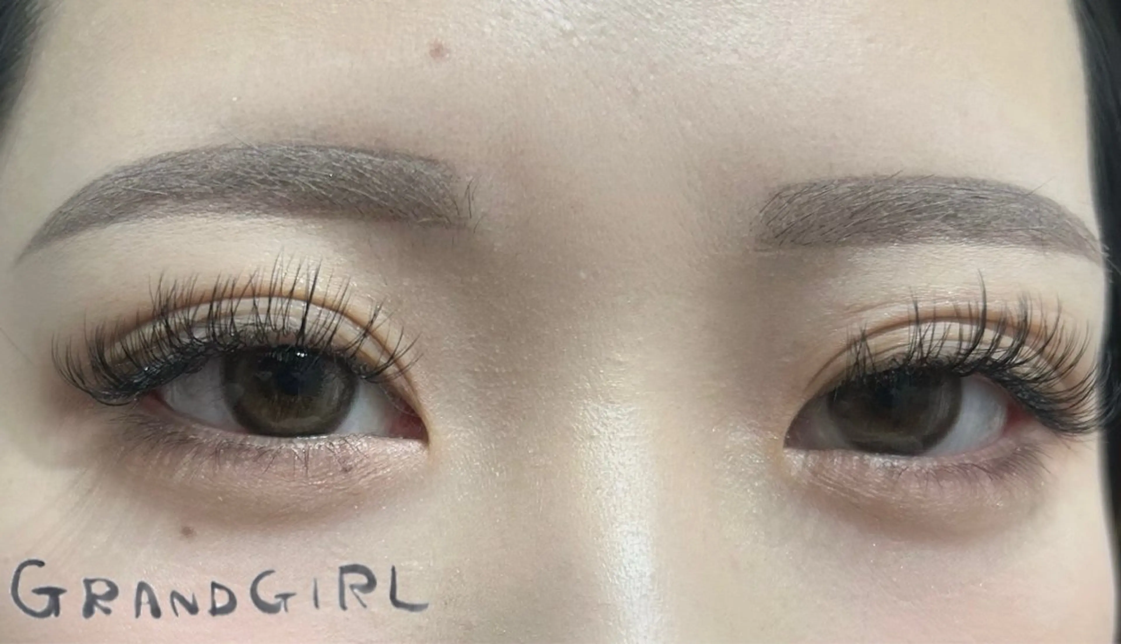 マツエク・マツパ バインドロック フラットラッシュ まつげパーマ 一重×まつ毛パーマ マツエク GRANDGIRL所属・ヨシダ セリナのマツエク・マツパデザイン