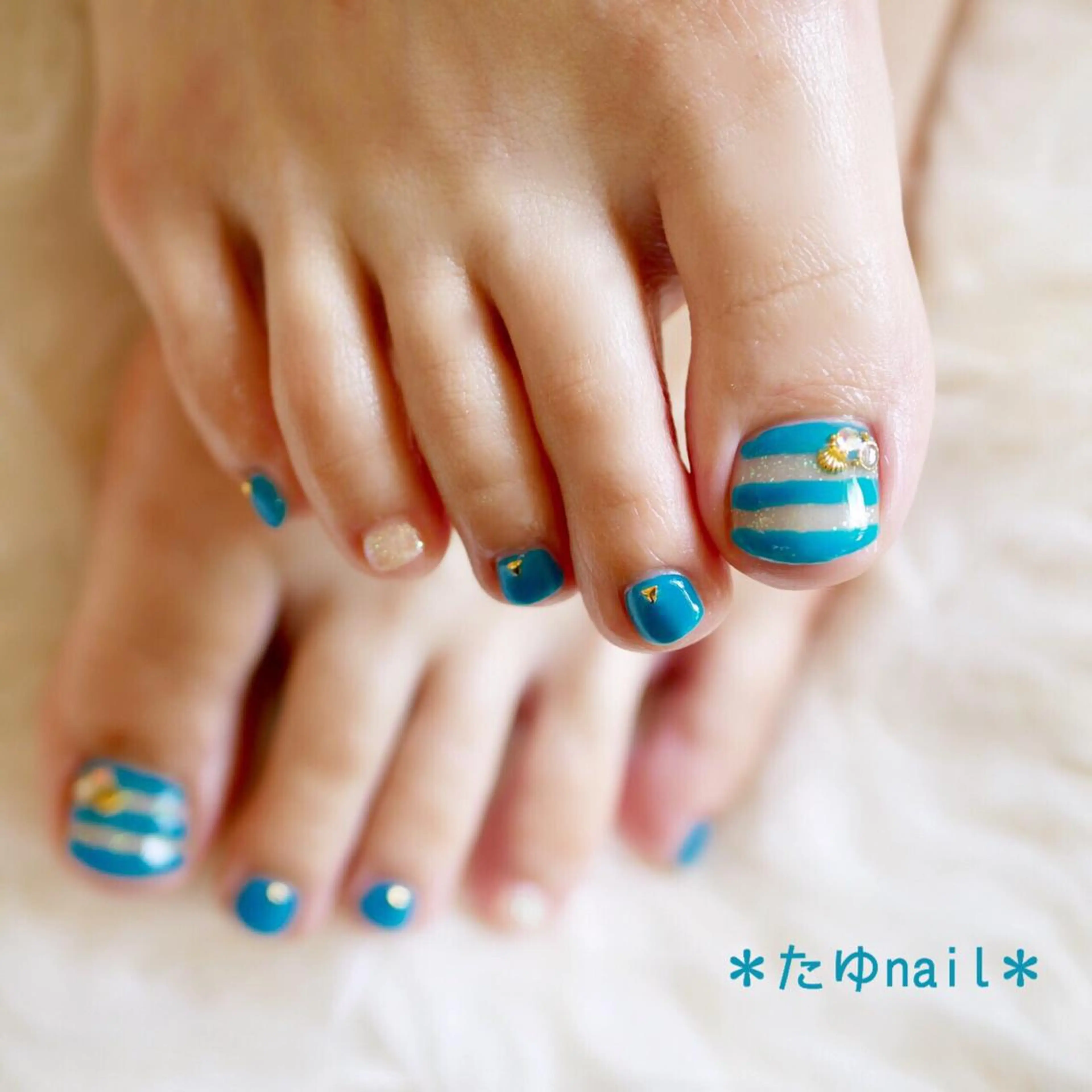 ネイル フットネイル ネイルサロン・ネイルスクール　たゆnail所属・ネイルサロン 【たゆnail】のネイルデザイン