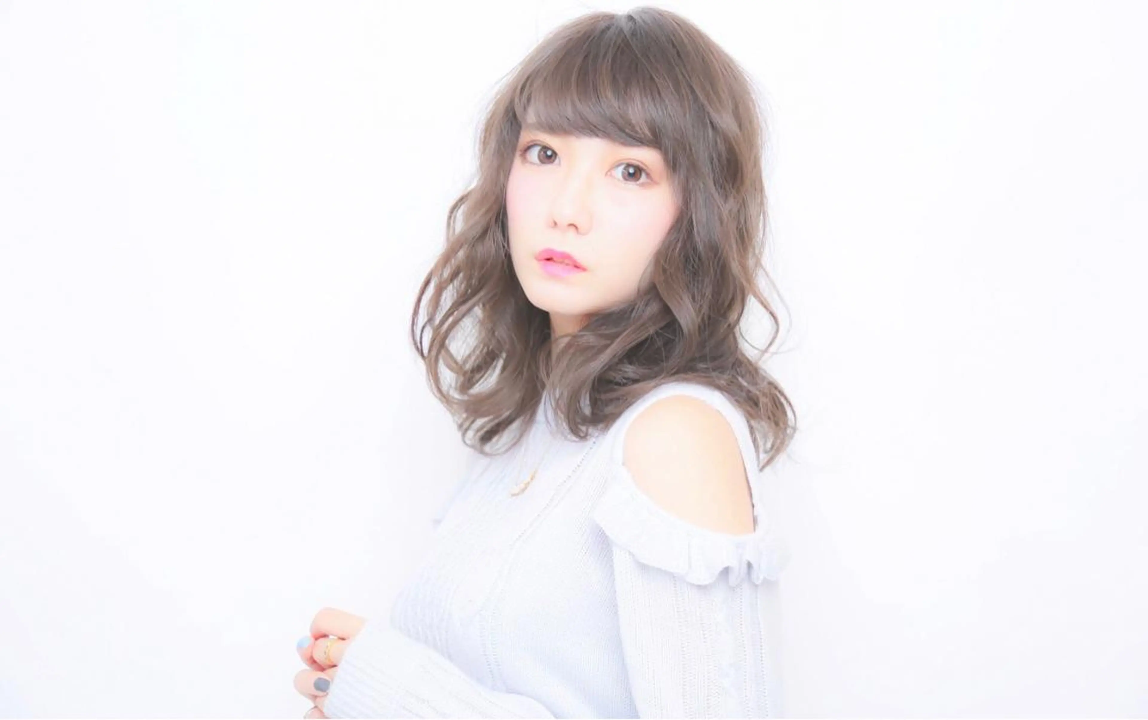 ミディアム カラー モテ髪透明感❤️ デイズヘアカラーのヘアスタイル