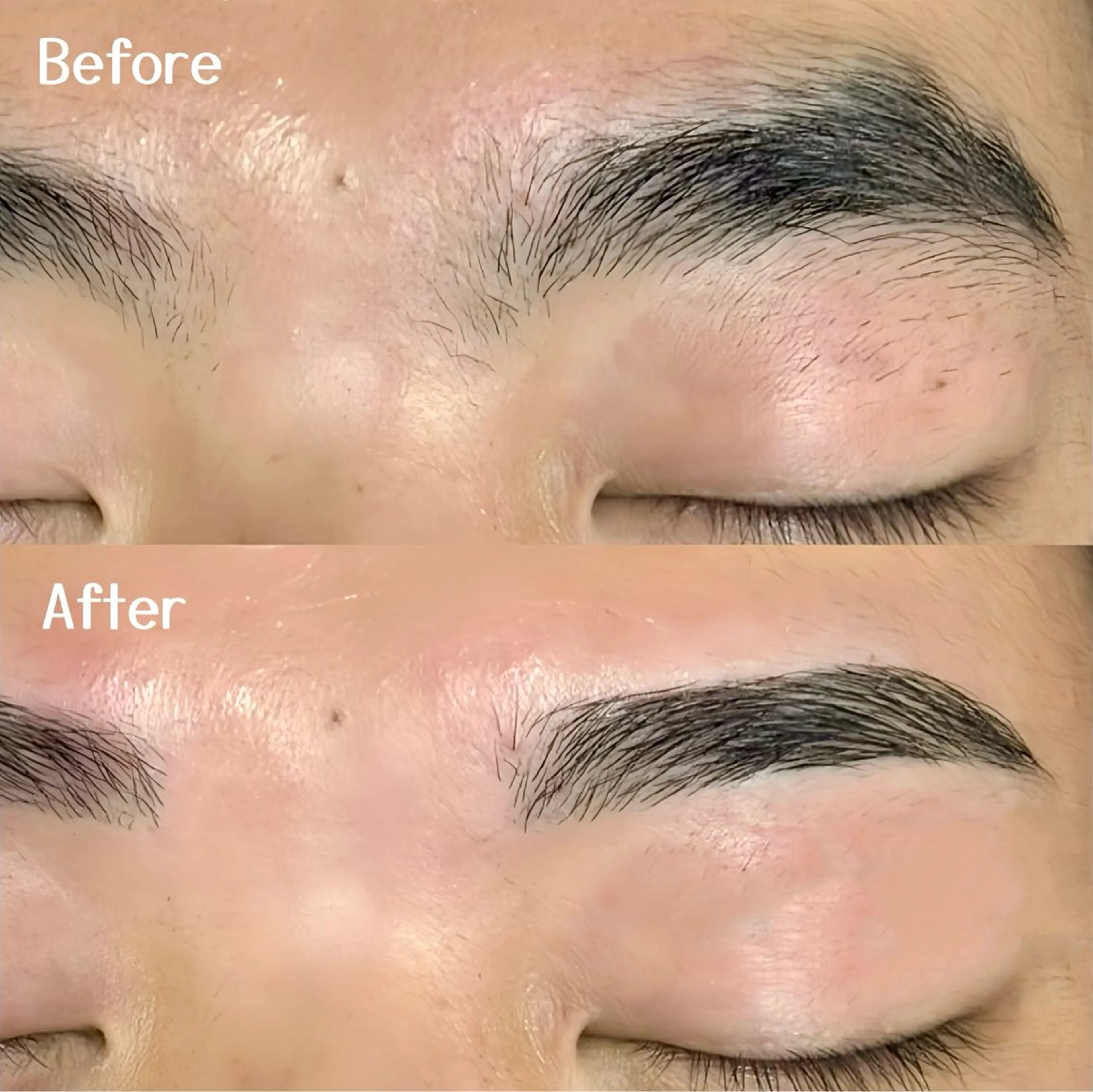 メンズ アイブロウ メンズアイブロウ 眉毛ワックス脱毛 Blanc梅田茶屋町 【まつげパーマ・眉】のマツエク・マツパデザイン