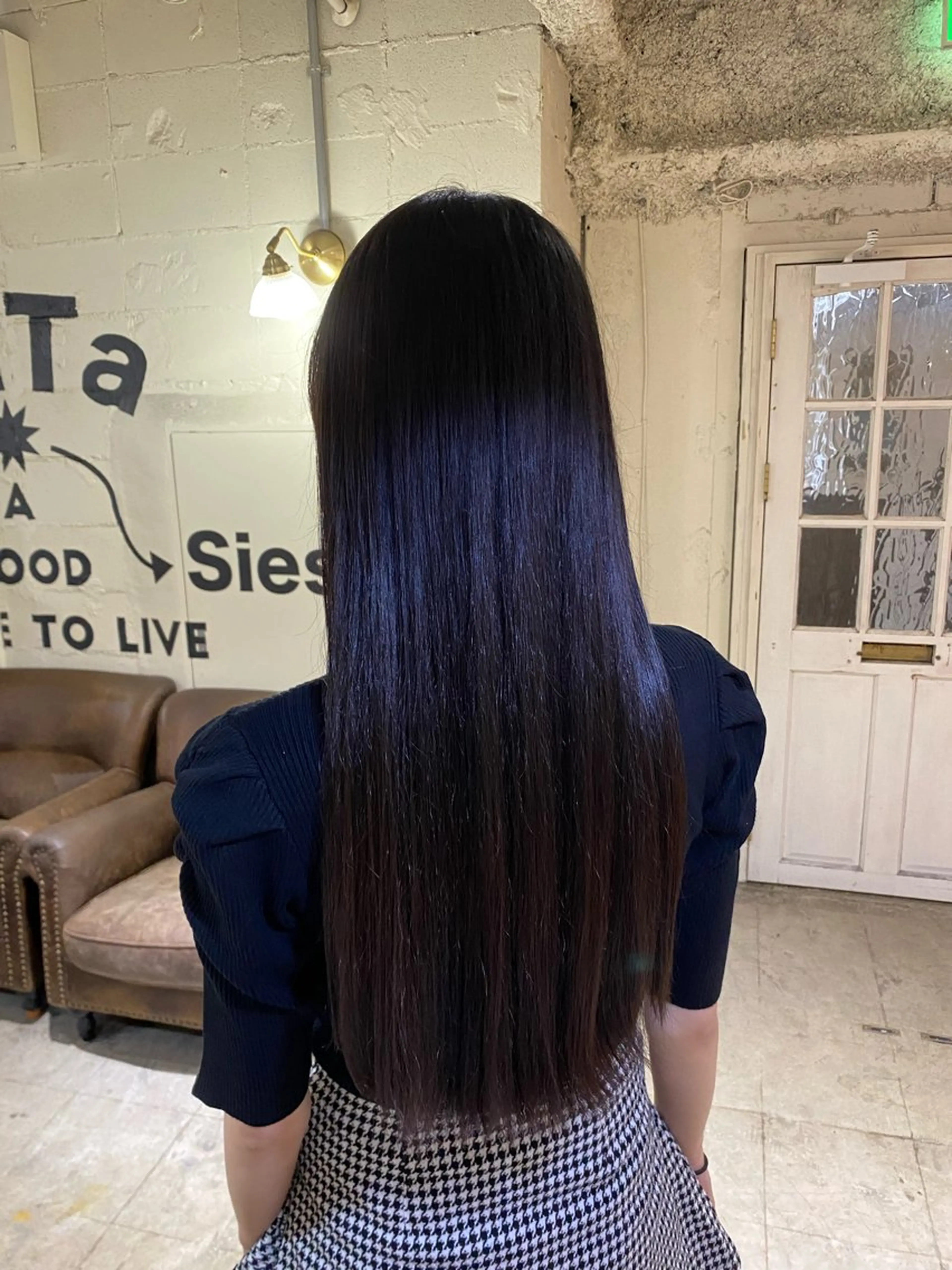 ロング 縮毛矯正 縮毛矯正 縮毛矯正 /艶カラー risako🫧のヘアスタイル