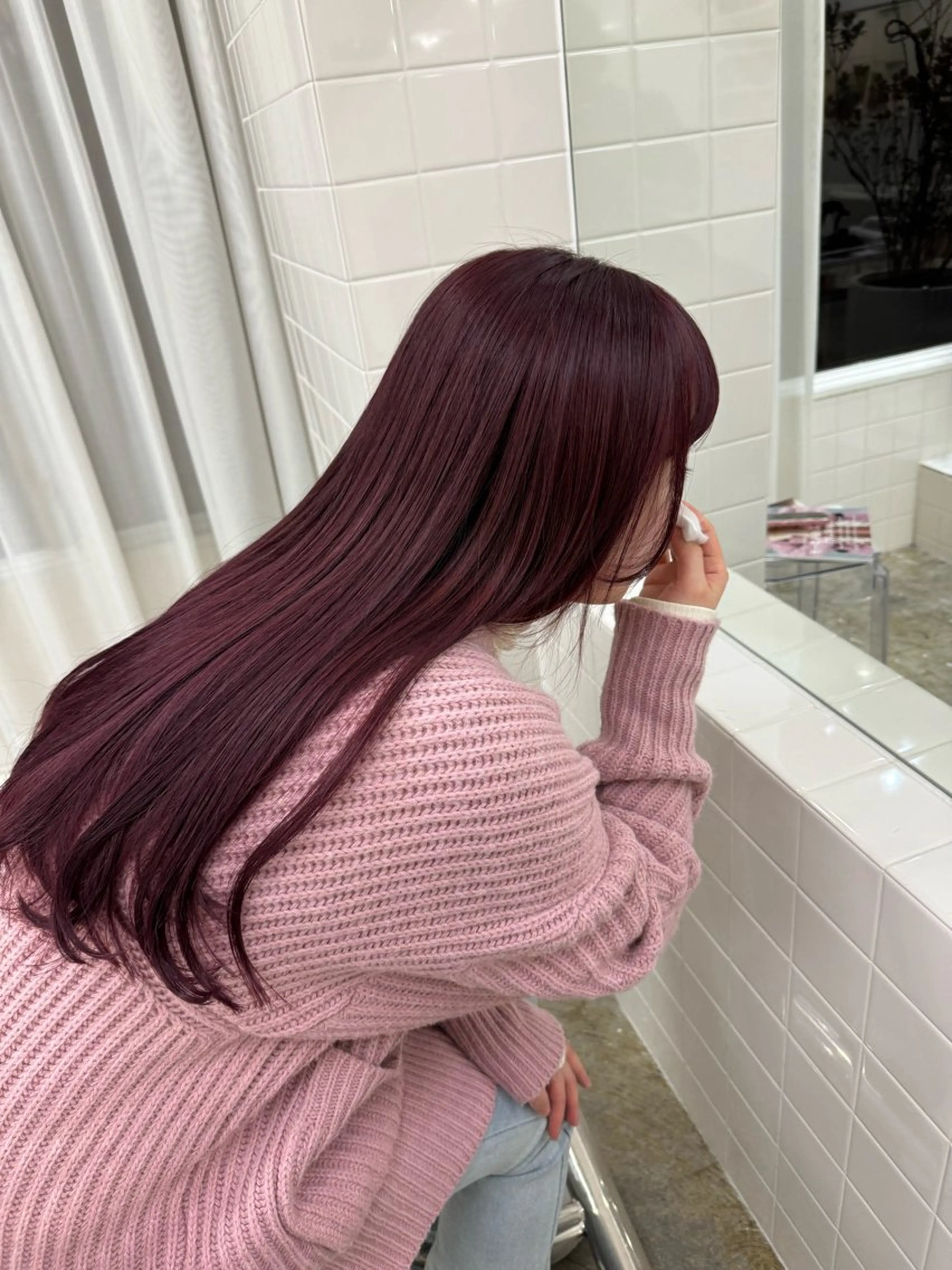 セミロング カラー 繭所属・こはる／ハードパーマ /癖毛風パーマ🧃のヘアスタイル