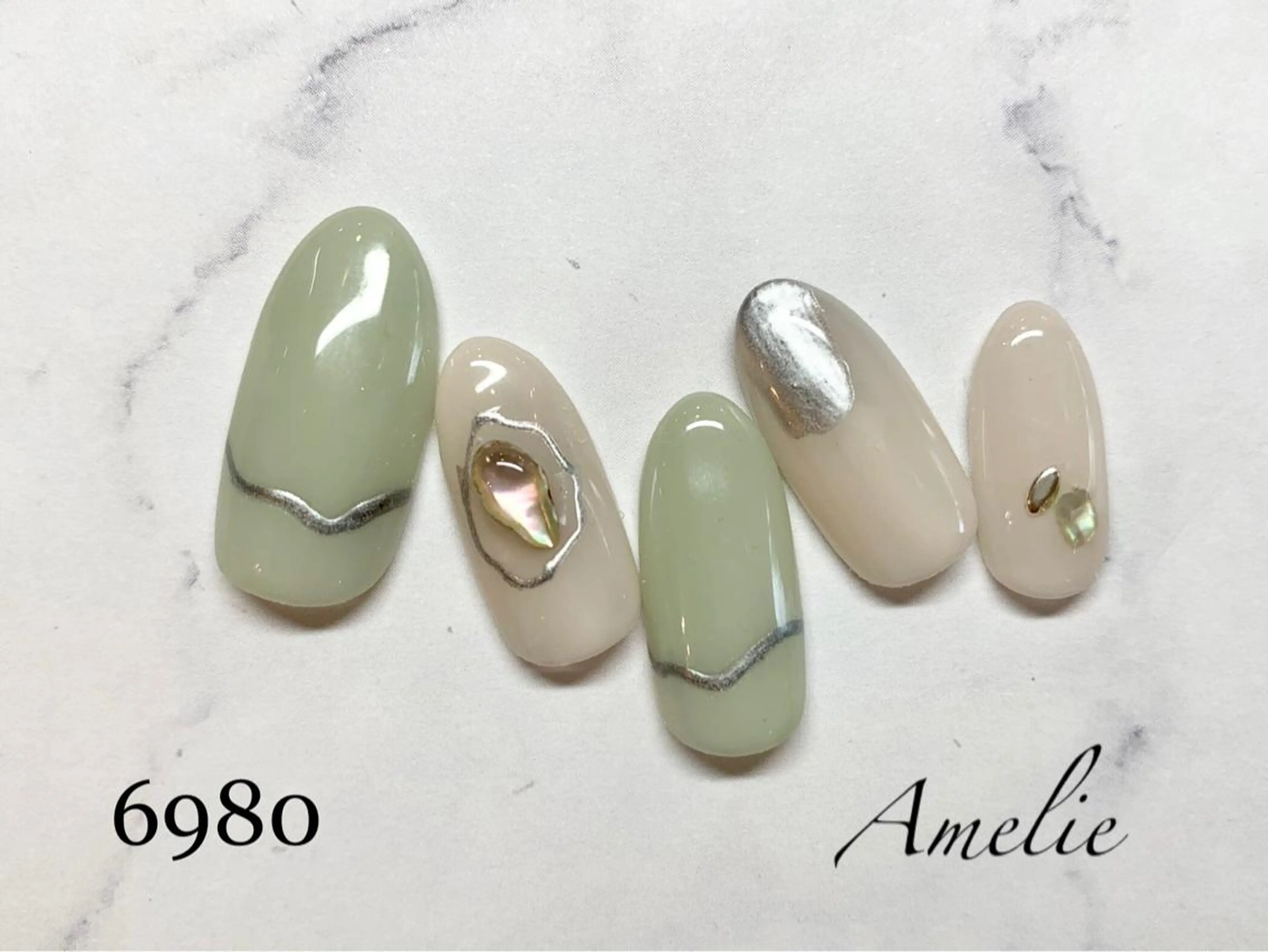 ネイル ハンドネイル いちじゅう あおいのネイルデザイン