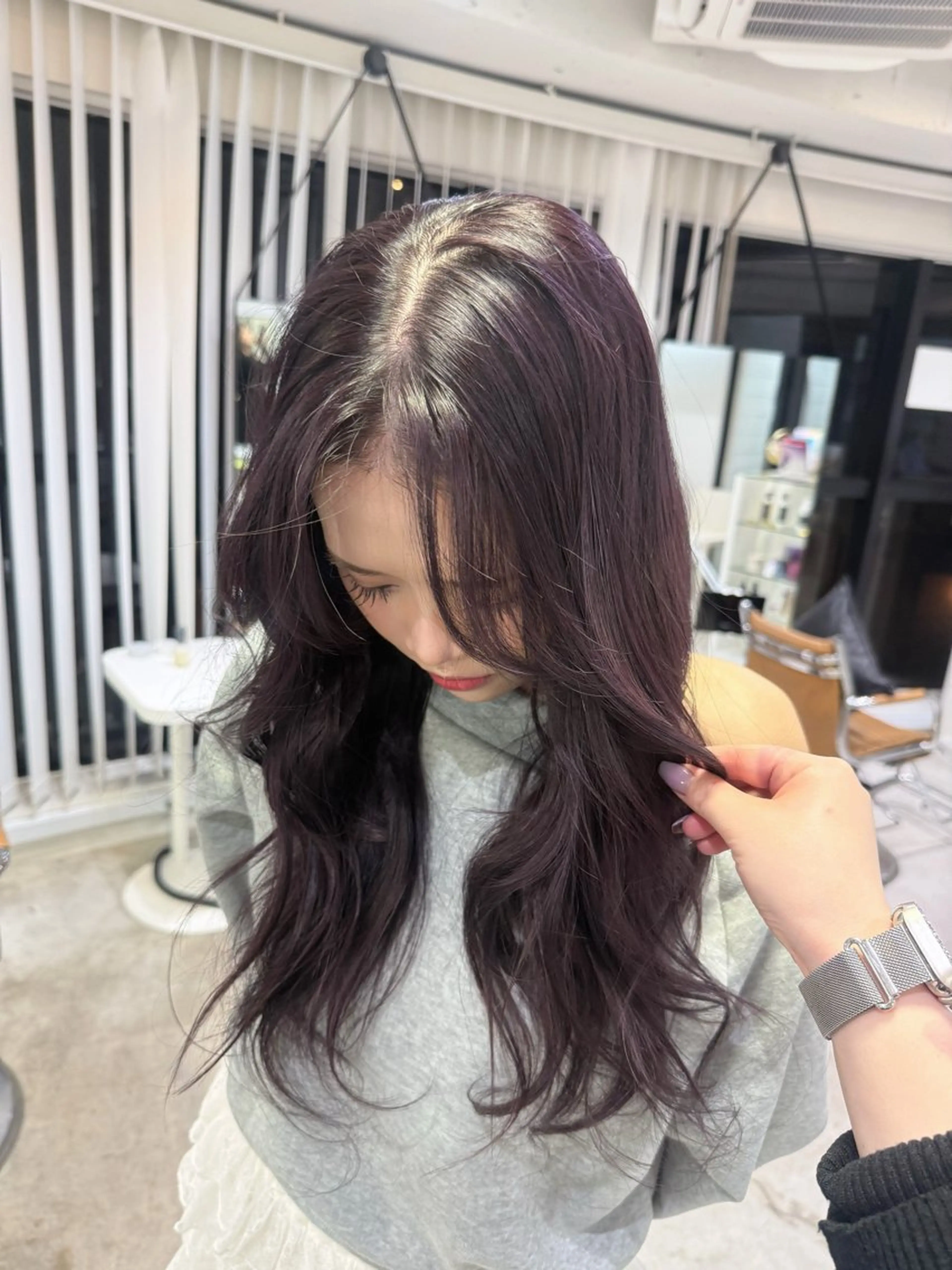 ロング カラー ブリーチ ヘアカラー 透明感カラー/ RIKO🌺🥥のヘアスタイル