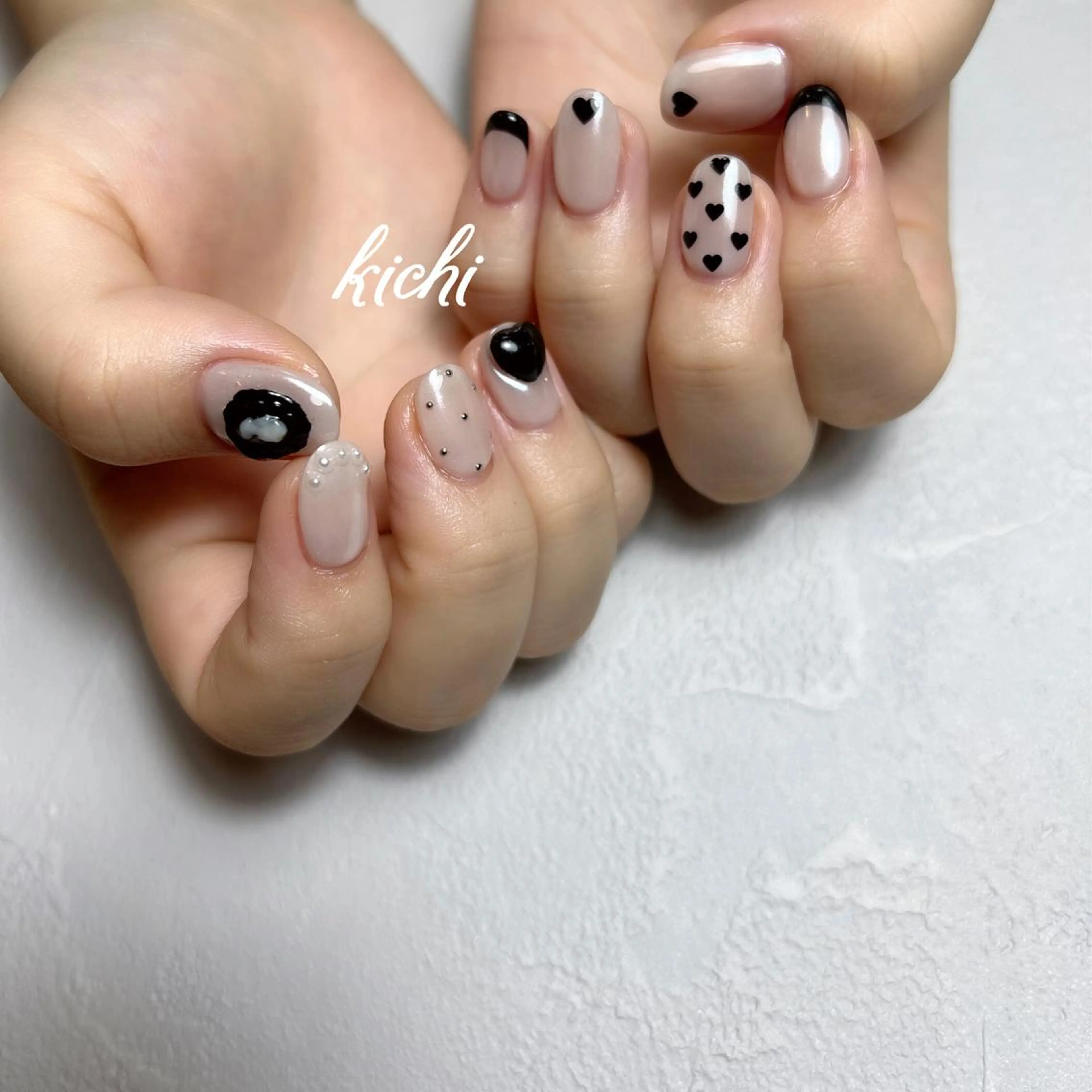 ネイル オーロラネイル ジェルネイル 持ち込み ニュアンスネイル パラジェル kichi･:* みじゅのネイルデザイン