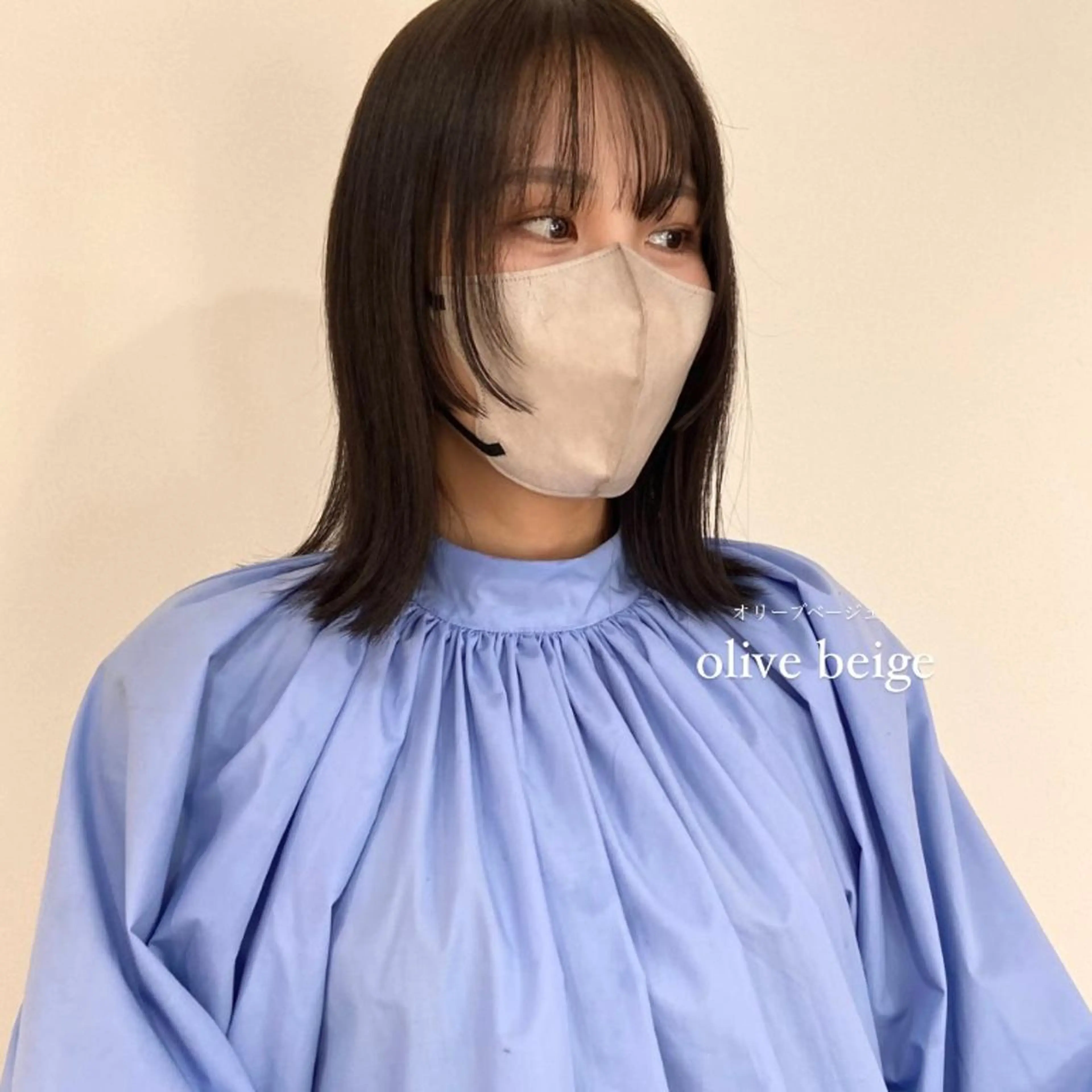 セミロング カラー ベージュカラー ブリーチ ケアブリーチ 透明感カラー ダブルカラー mai 🎀 / 梅田美容室のヘアスタイル