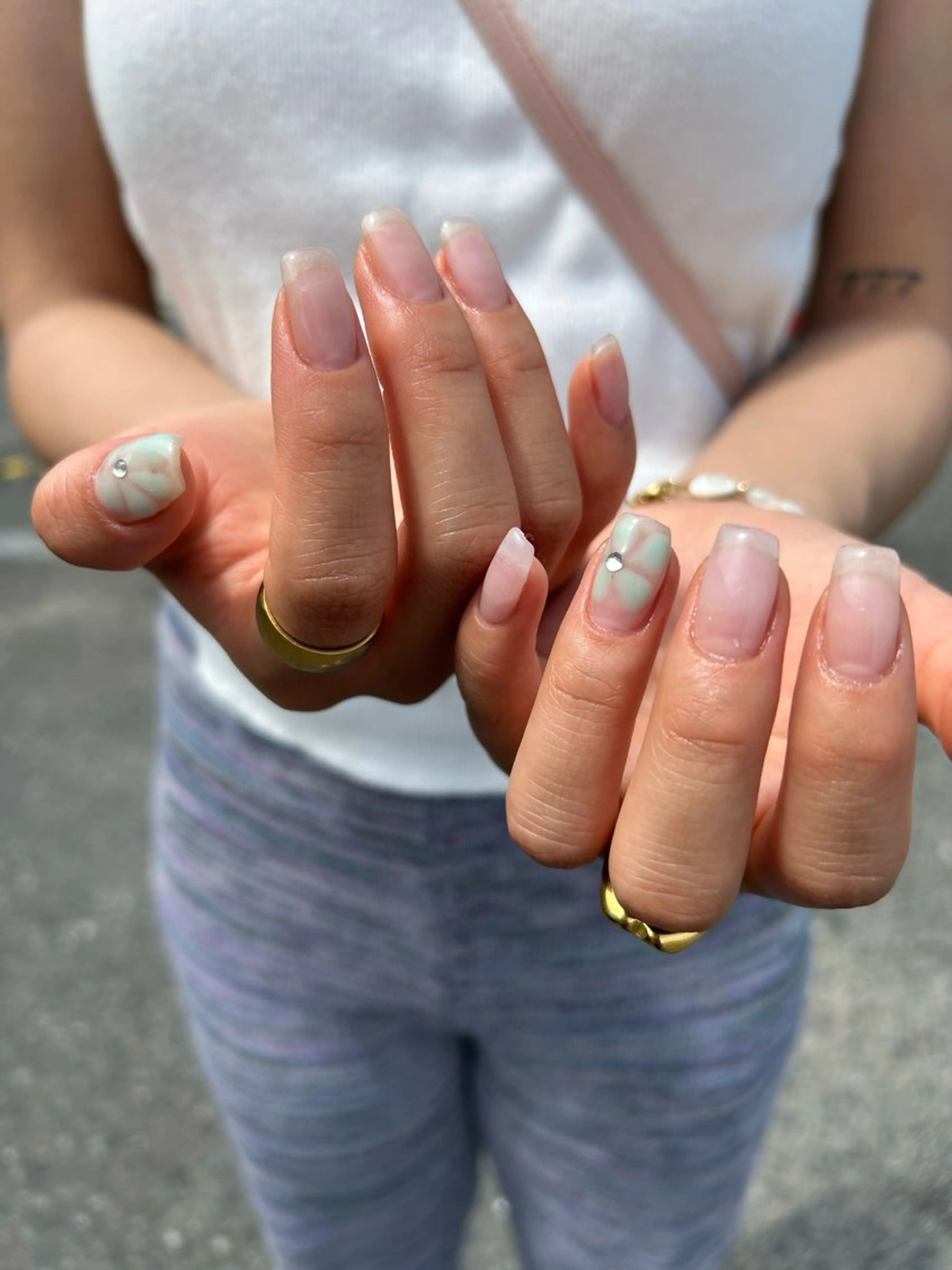 ネイル アートネイル mellow :所属・mellow:ｸﾙﾐ ﹡˖˟༝🎀˖˟ ༝のネイルデザイン