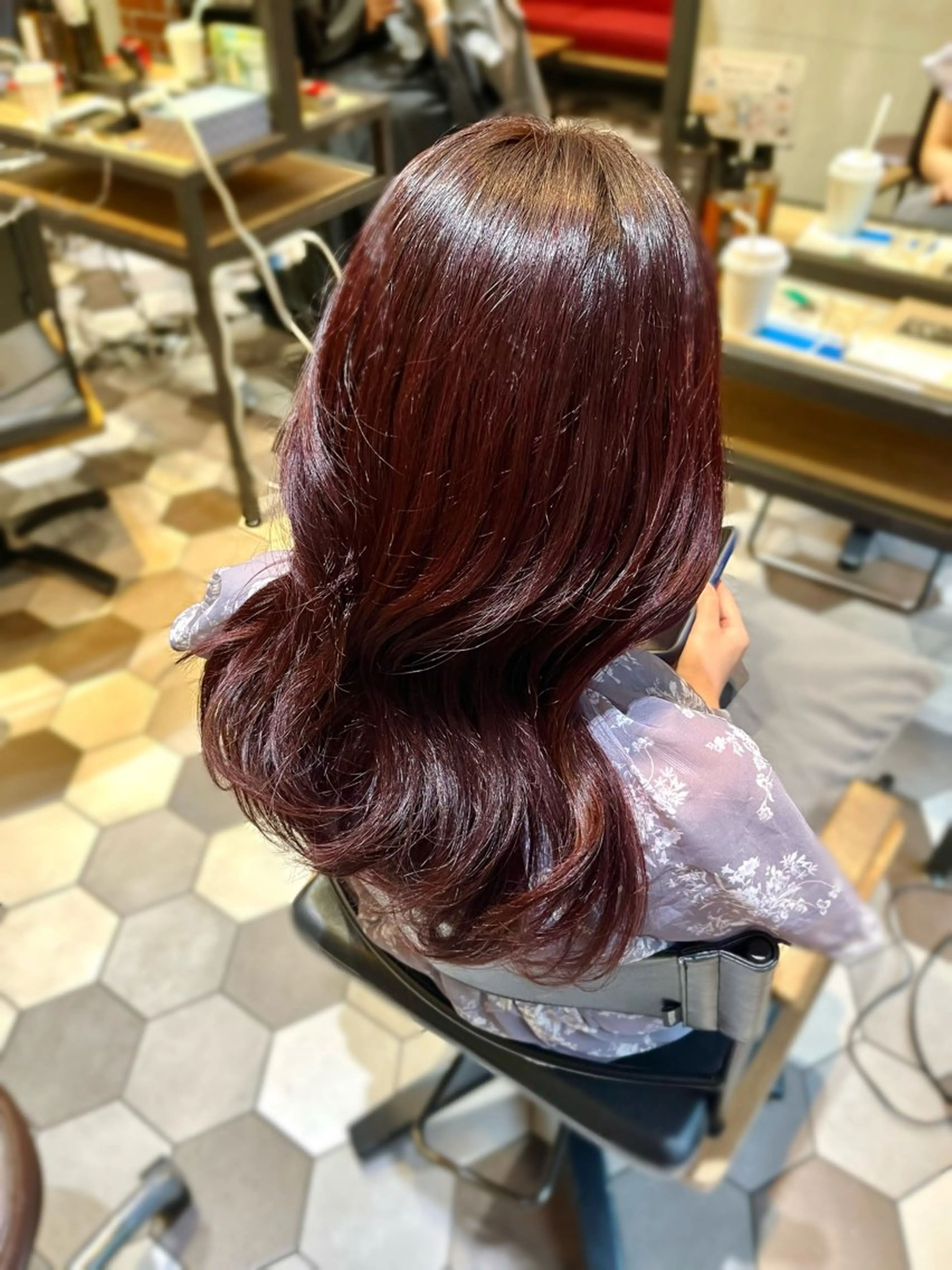 カラー ヘアアレンジ 似合わせ顔まわり カット💛森尾真由美のヘアスタイル