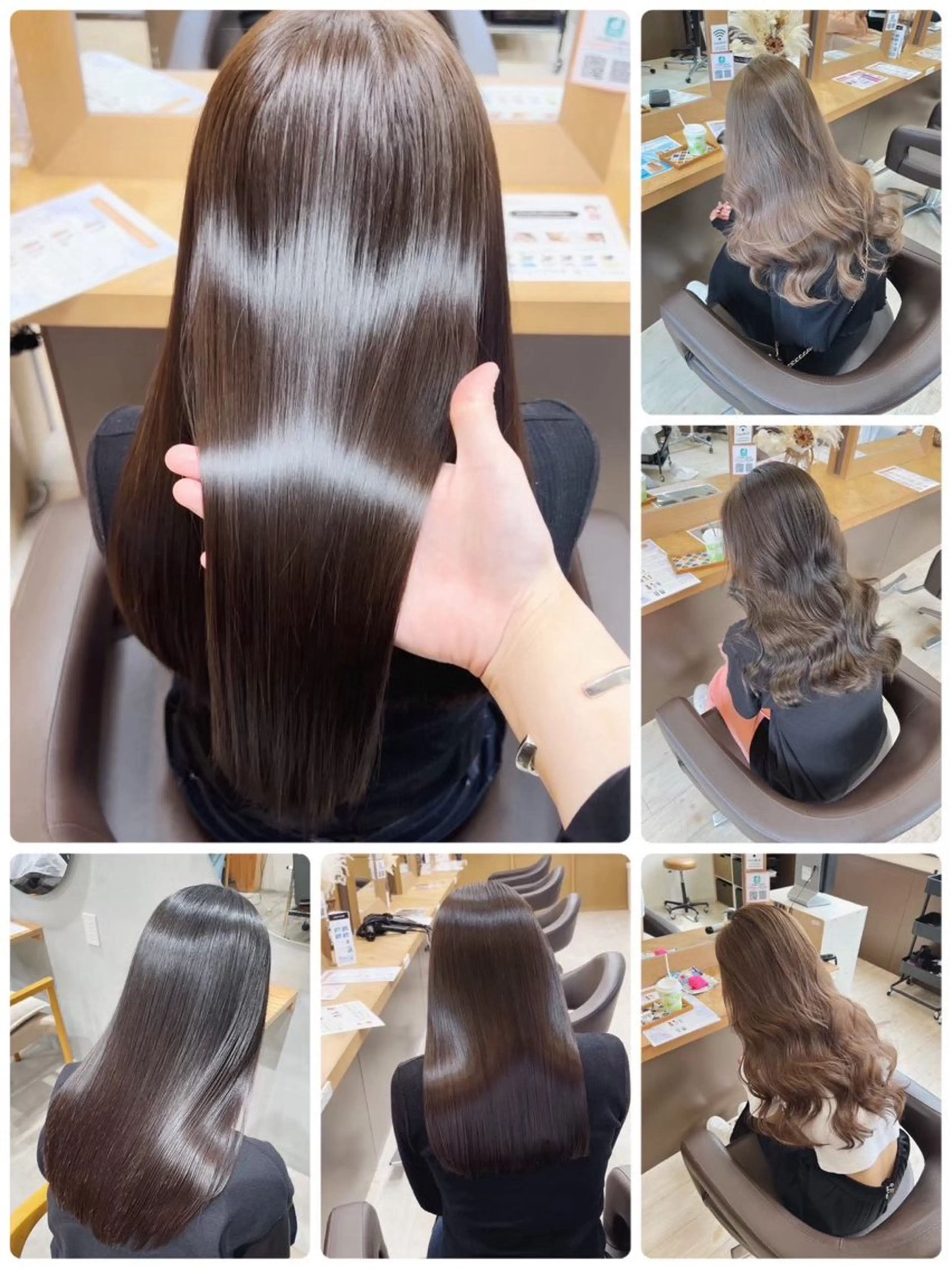 ロング 縮毛矯正 Chere rosso所属・✨頭身浴無料 -chere-金剛店のヘアスタイル