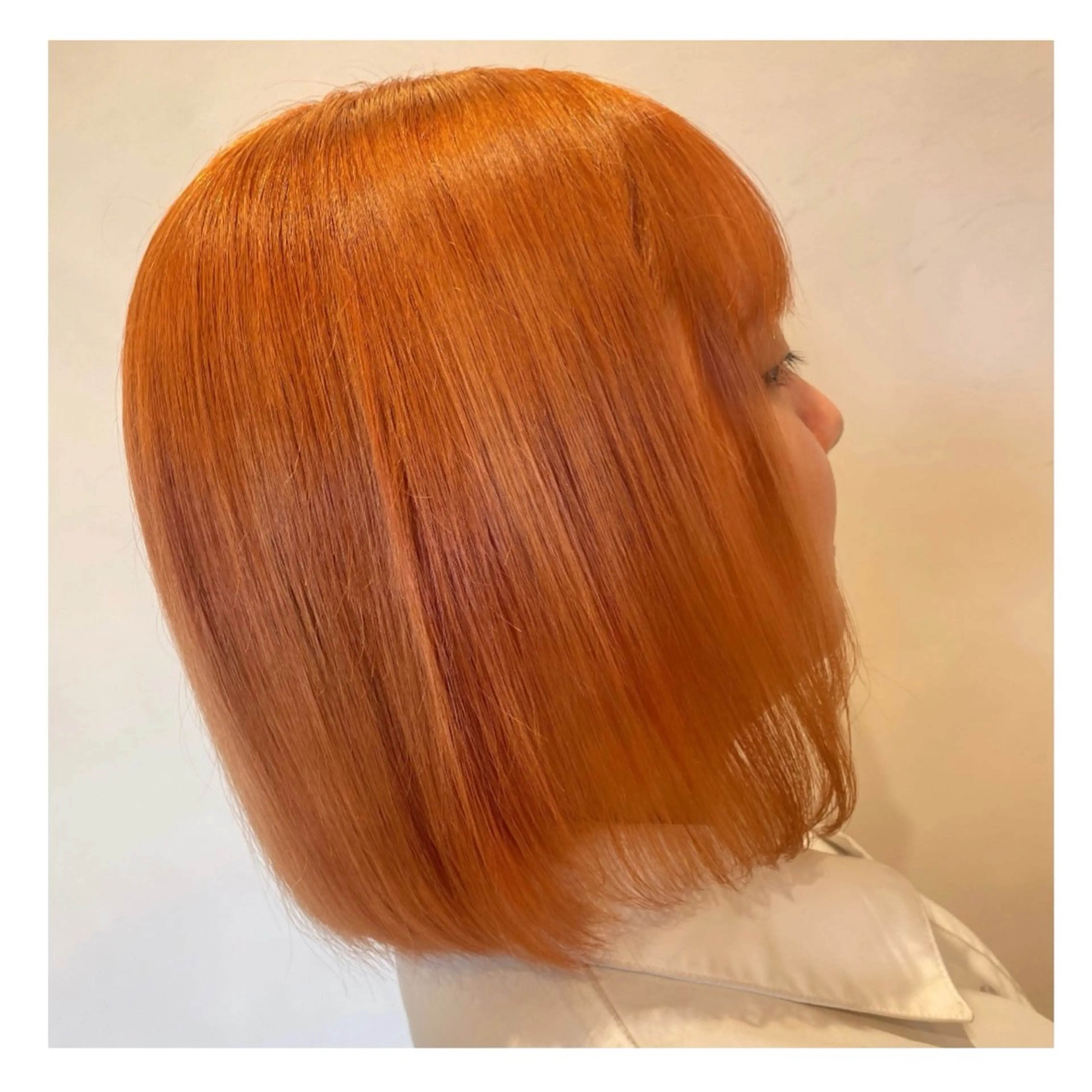 ショート カラー オレンジ ヘアカラー トリートメント ❁⃘ ち だ り さ ❁⃘のヘアスタイル