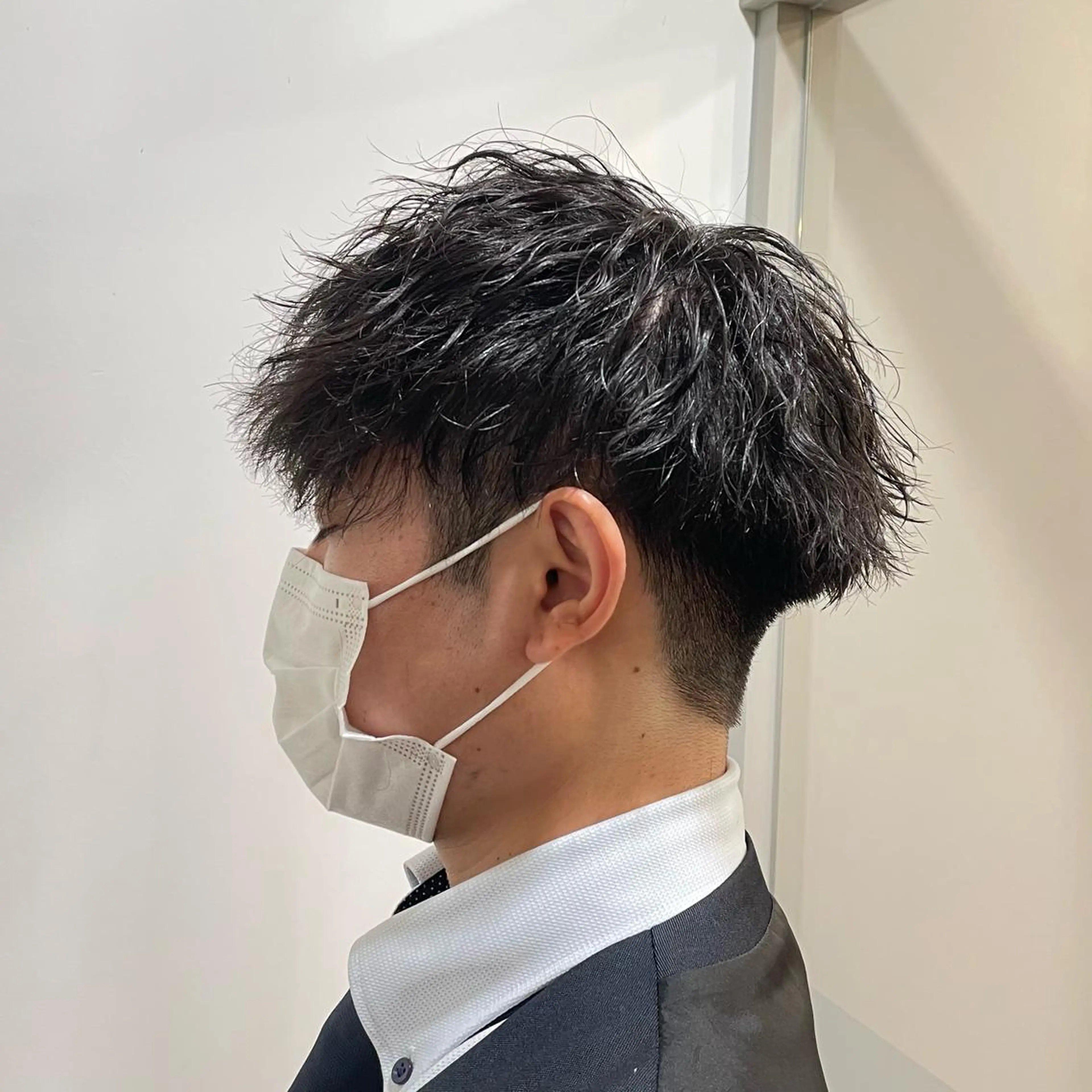 ショート パーマ メンズ カット パーマ トリートメント サトウ コウキ  メンズのヘアスタイル